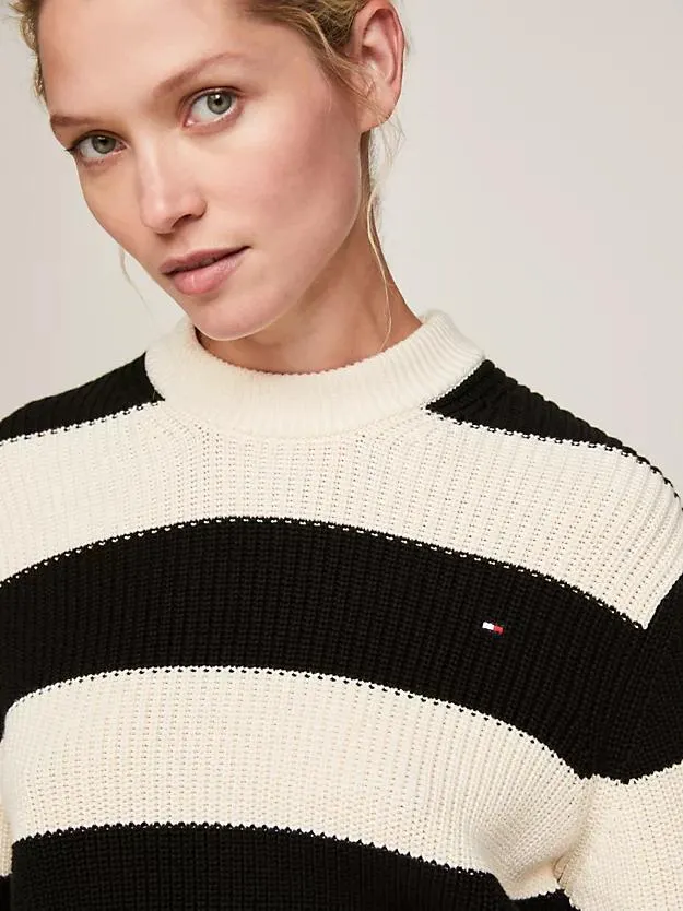 Sweatshirt-Kleid mit Perlfangmuster