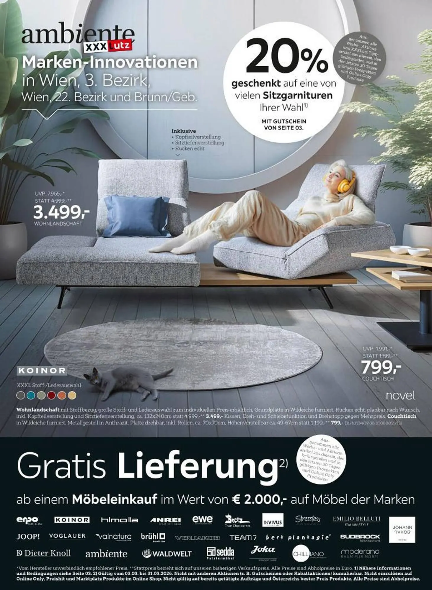 XXXLutz Prospekt von 3. März bis 31. März 2026 - Flugblätt seite  1