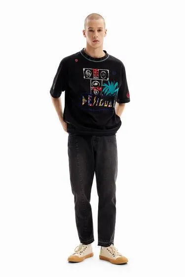 Desigual T-Shirt mit Stickereien