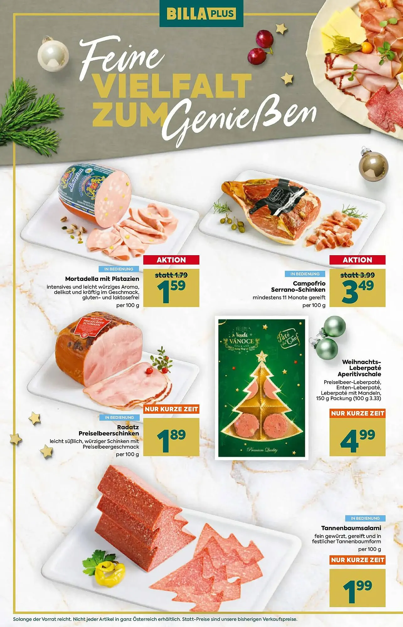 Billa Flugblatt von 27. November bis 24. Dezember 2025 - Flugblätt seite  14