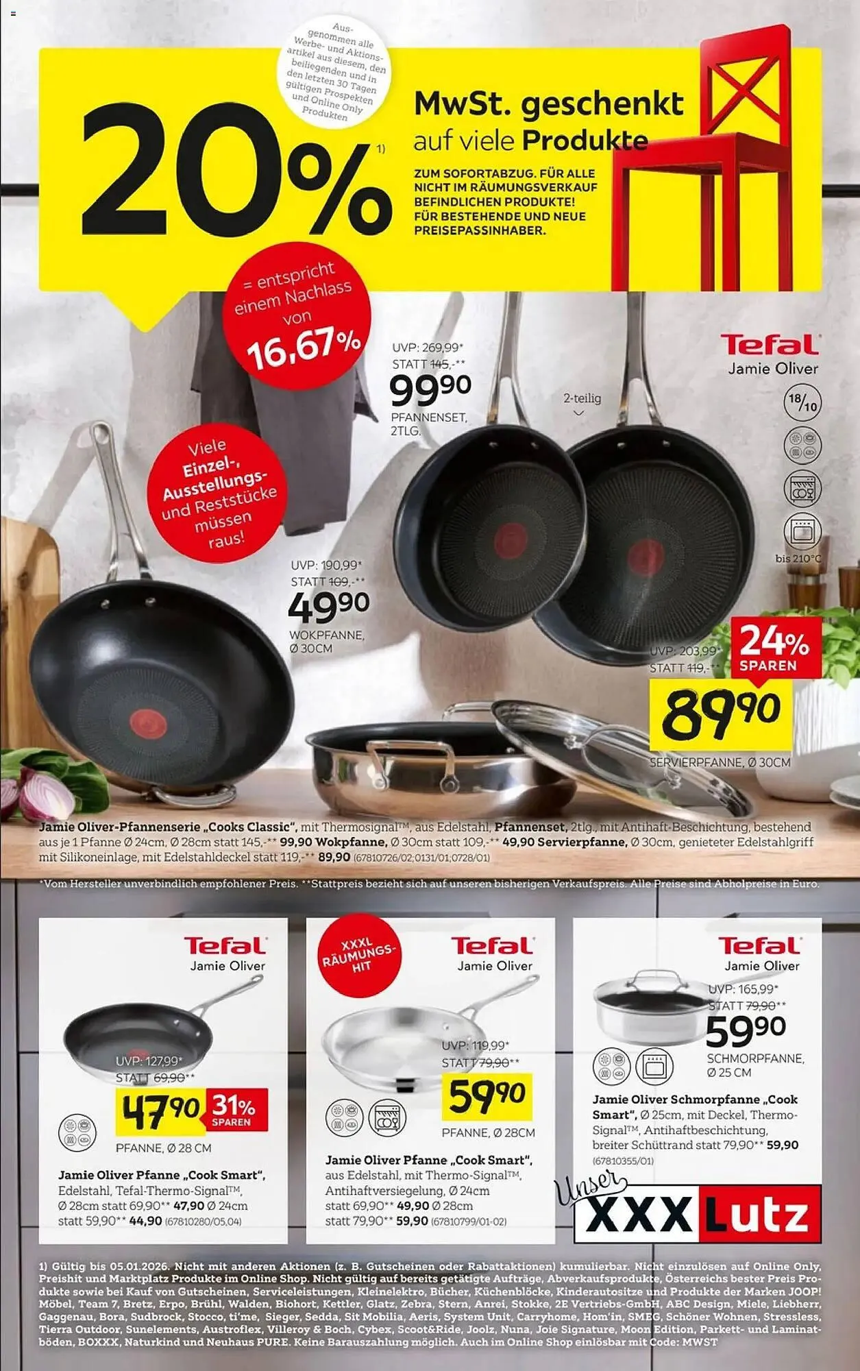 XXXLutz Prospekt von 29. Dezember bis 31. Jänner 2026 - Flugblätt seite  1