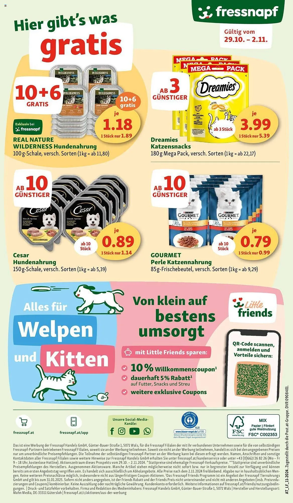 Fressnapf Flugblatt von 29. Oktober bis 2. November 2024 - Flugblätt seite 8