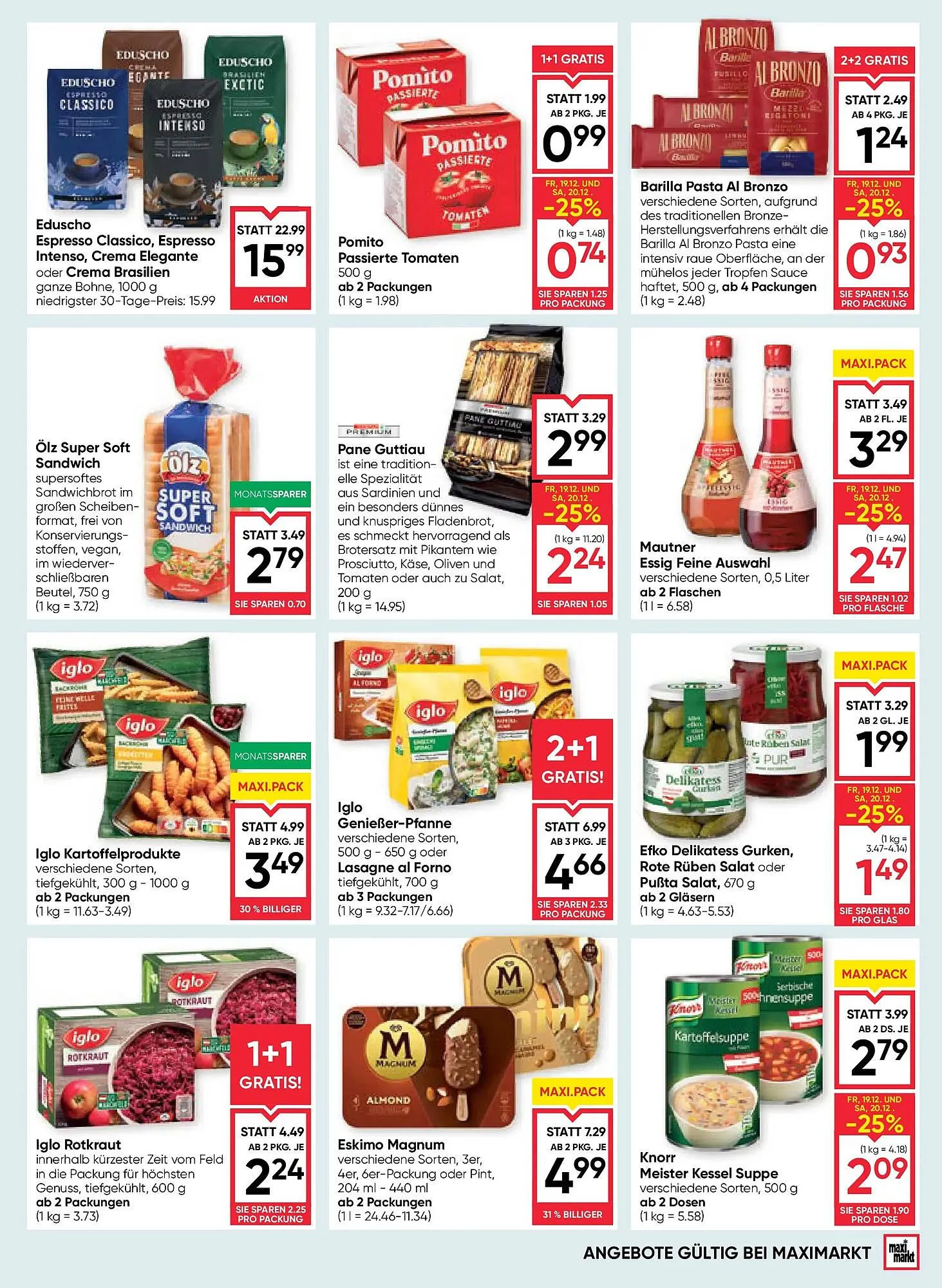 Maximarkt Flugblatt von 18. Dezember bis 24. Dezember 2025 - Flugblätt seite  15
