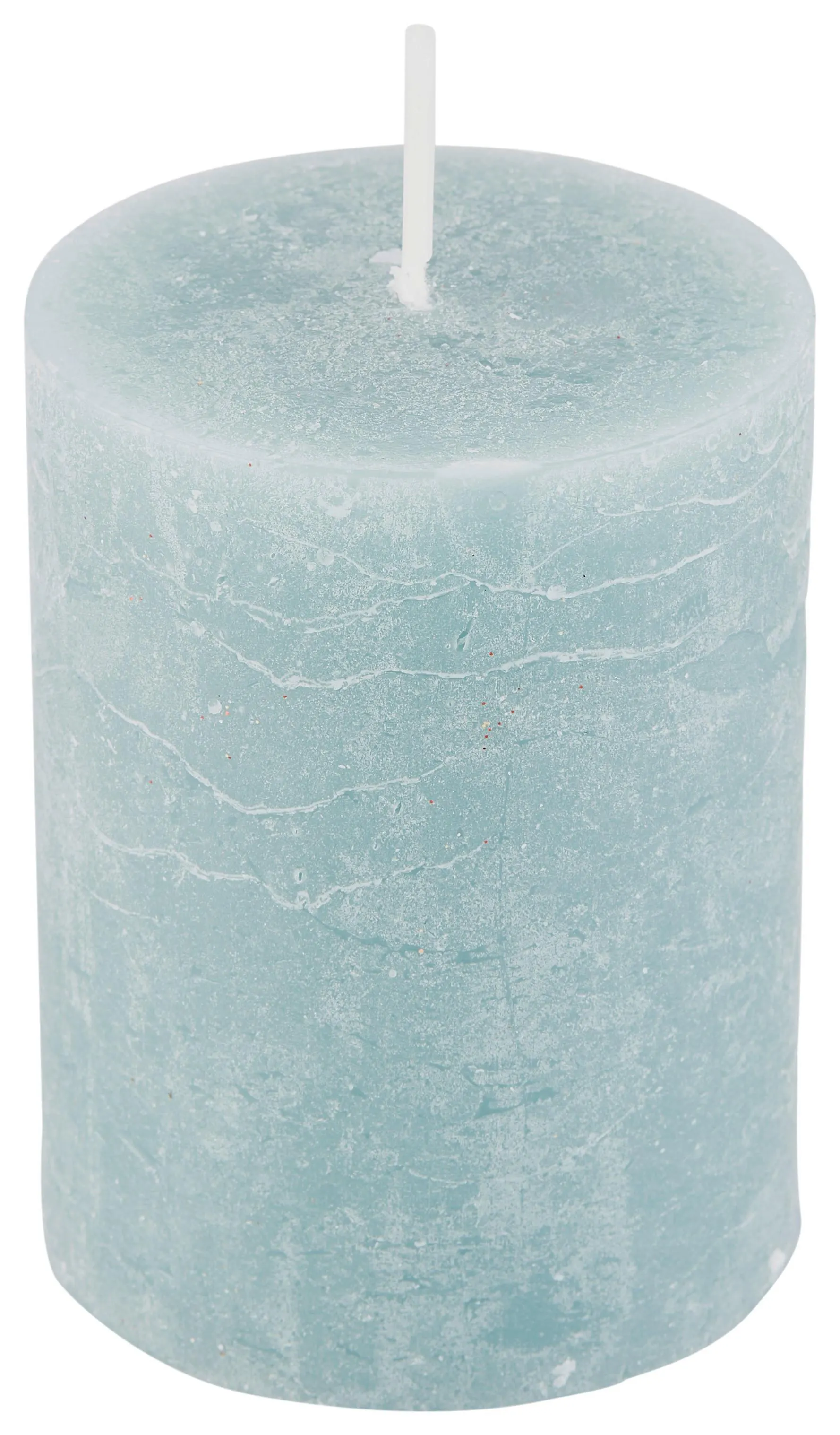 Stumpenkerze Saphira Grün, D/H: 6,8/9 cm