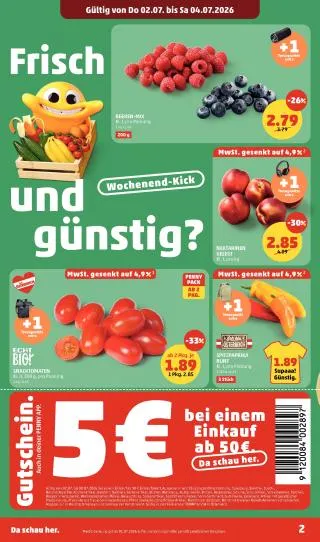 PENNY Flugblatt von 2. Juli bis 8. Juli 2026 - Flugblätt seite  2