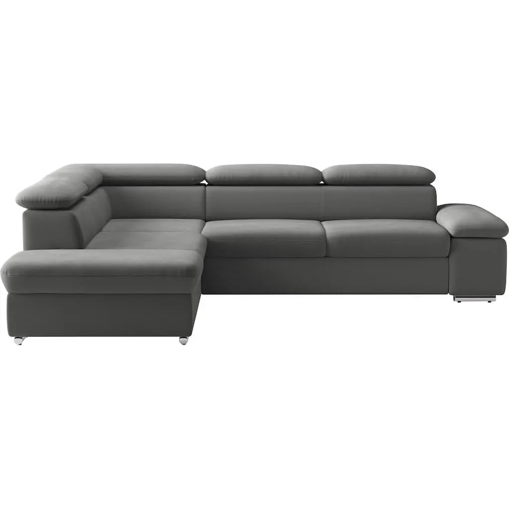 sit&more Ecksofa »Valantine L-Form, B: 272 cm« mit Arm- & Kopfteilverstellung, optional mit Bettfunktion