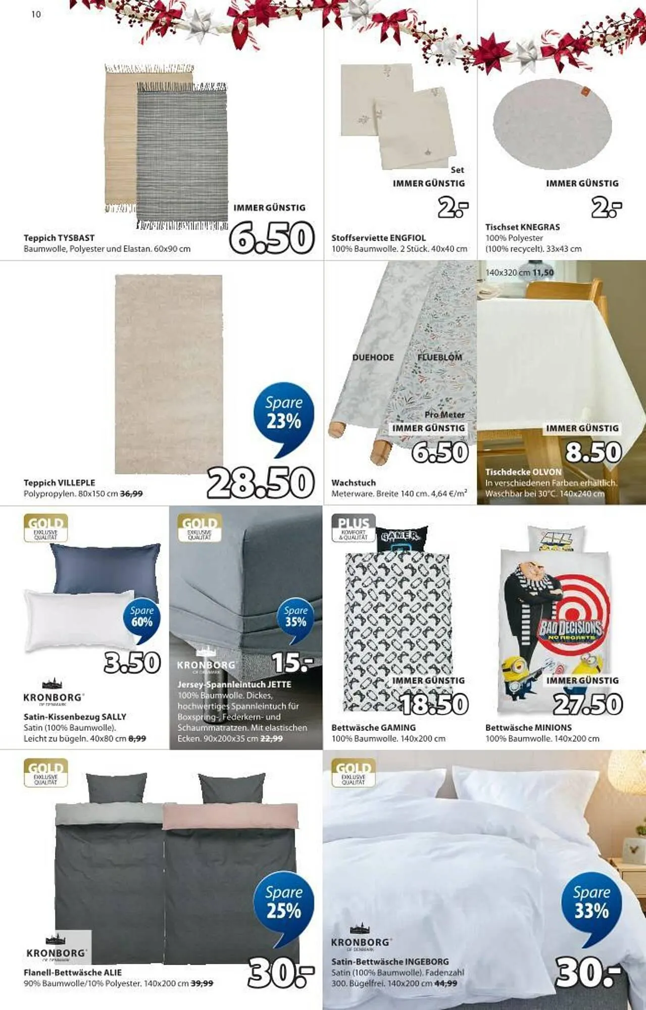 JYSK Flugblatt von 17. Dezember bis 1. Jänner 2026 - Flugblätt seite  10