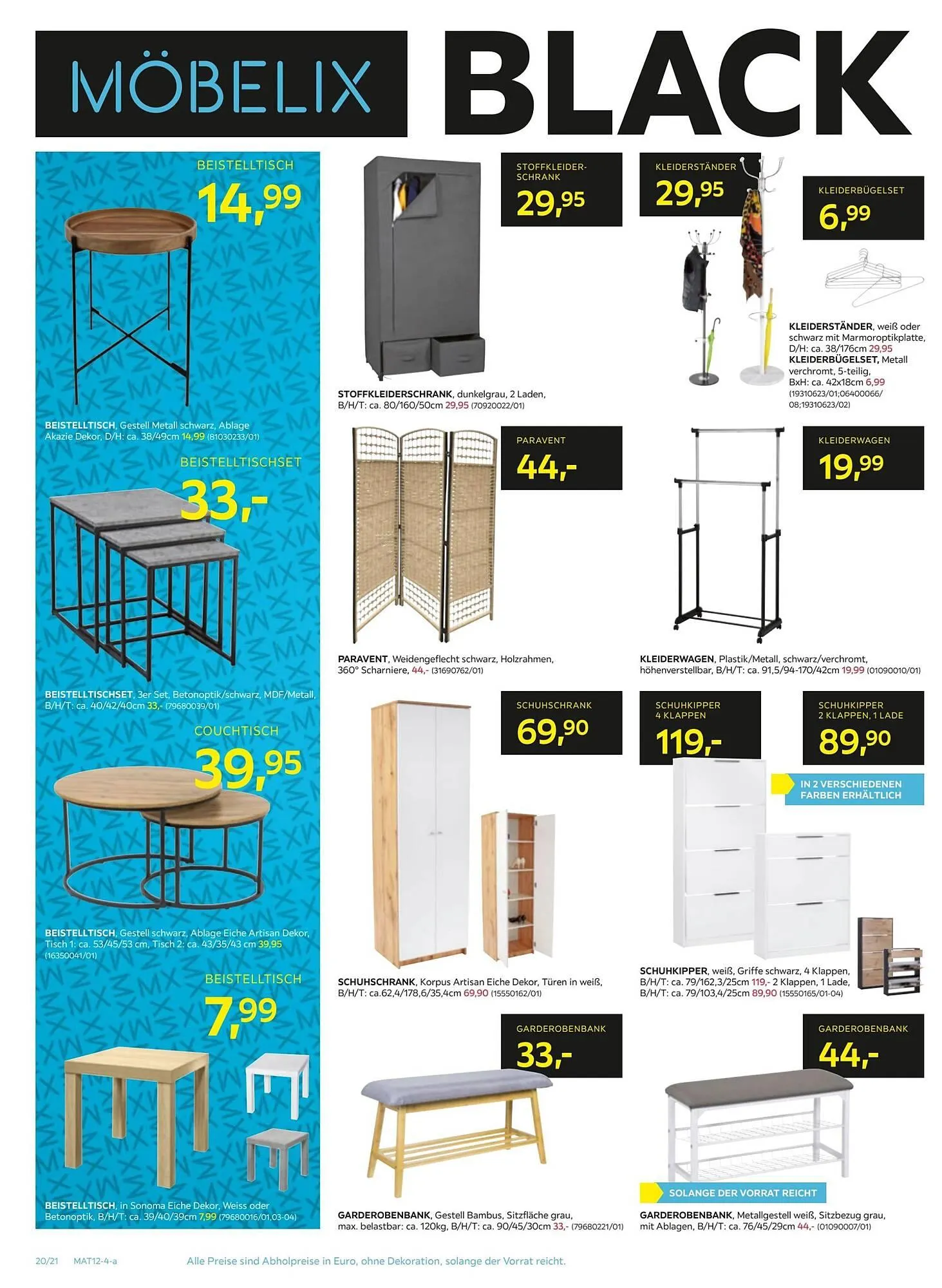 Möbelix Flugblatt von 25. November bis 4. Dezember 2024 - Flugblätt seite 20