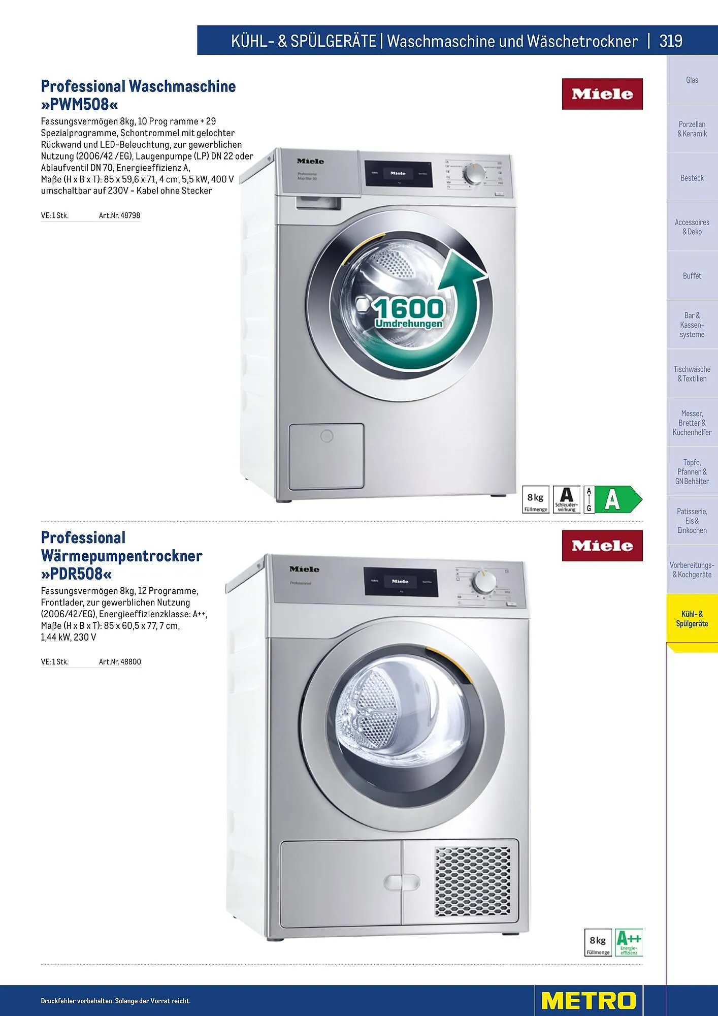 Metro Flugblatt von 25. März bis 31. Dezember 2026 - Flugblätt seite  319