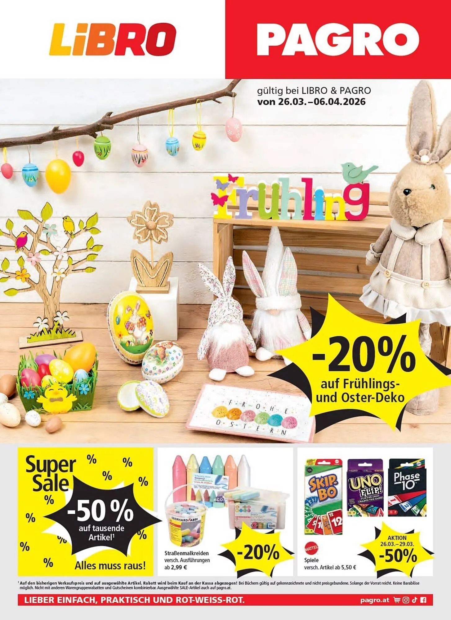 Pagro Diskont Flugblatt von 26. März bis 6. April 2026 - Flugblätt seite 1