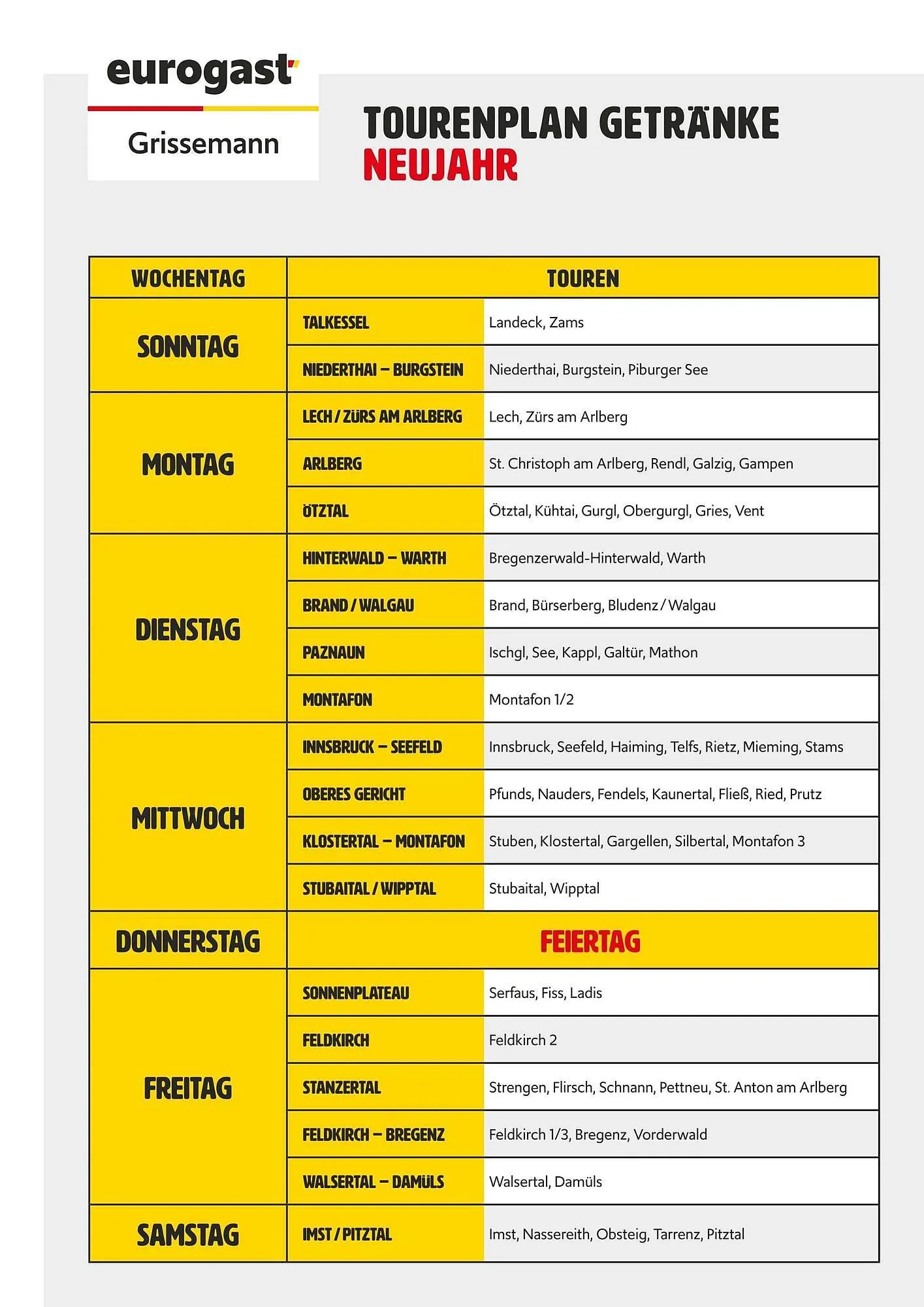 Eurogast Grissemann Flugblatt - 1