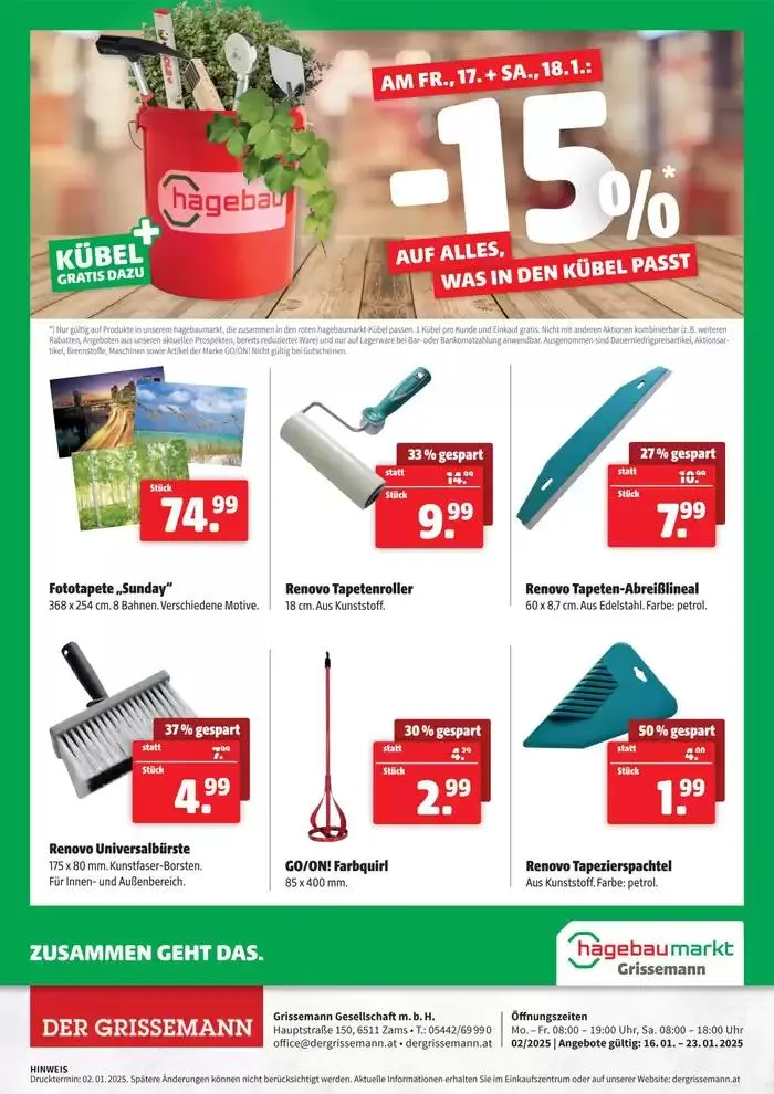 Angebote Der Grissemann von 16. Jänner bis 23. Jänner 2025 - Flugblätt seite  3