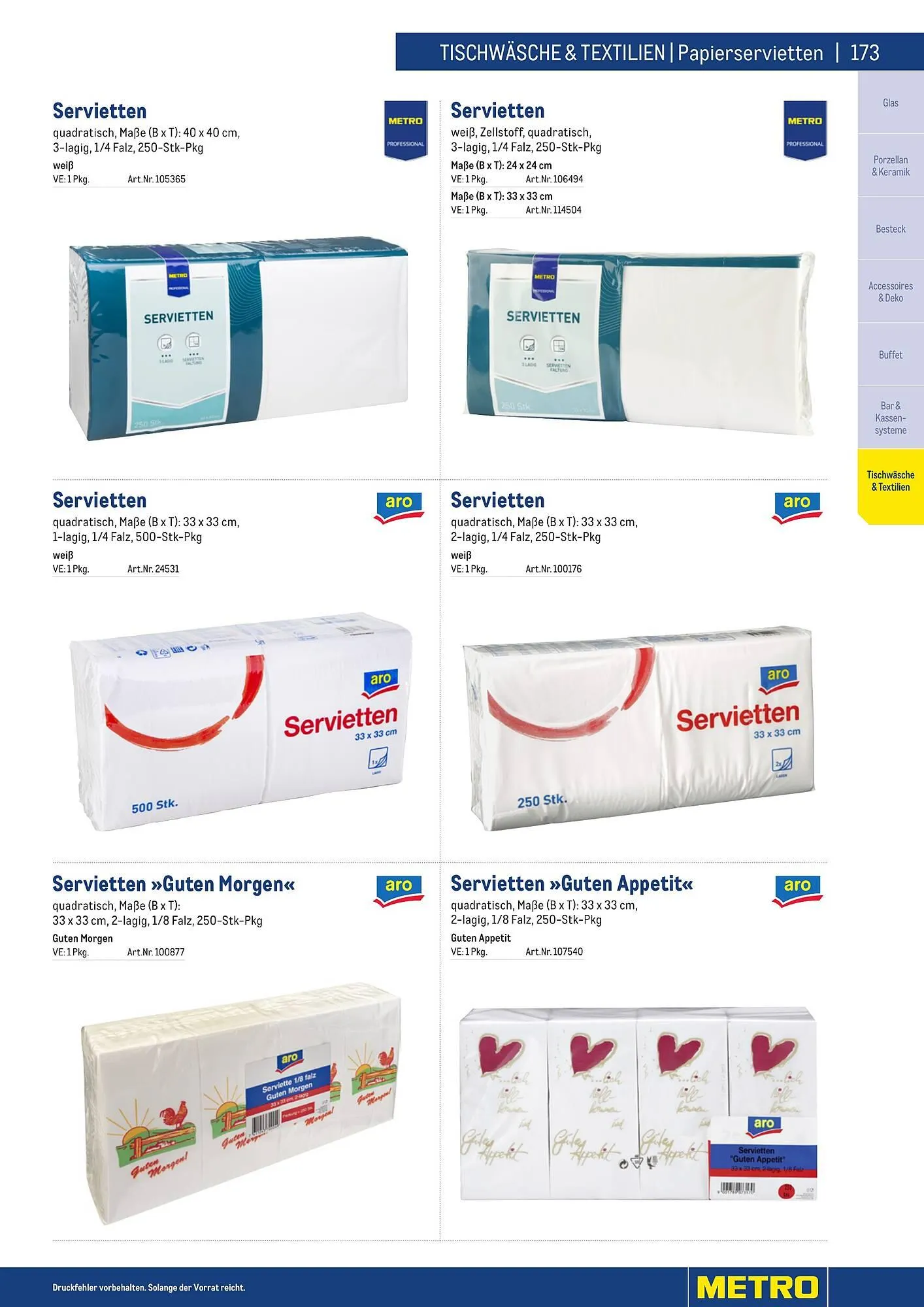 Metro Flugblatt von 25. März bis 31. Dezember 2026 - Flugblätt seite  173