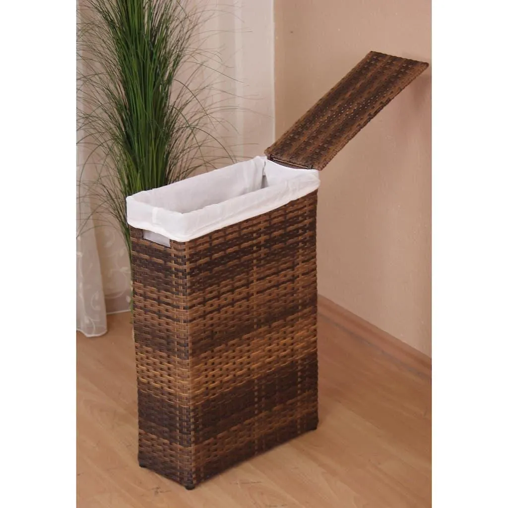 my home Wäschekorb »Wäschebox mit Stoffeinsatz« Höhe ca. 60 cm, Ordnungshelfer