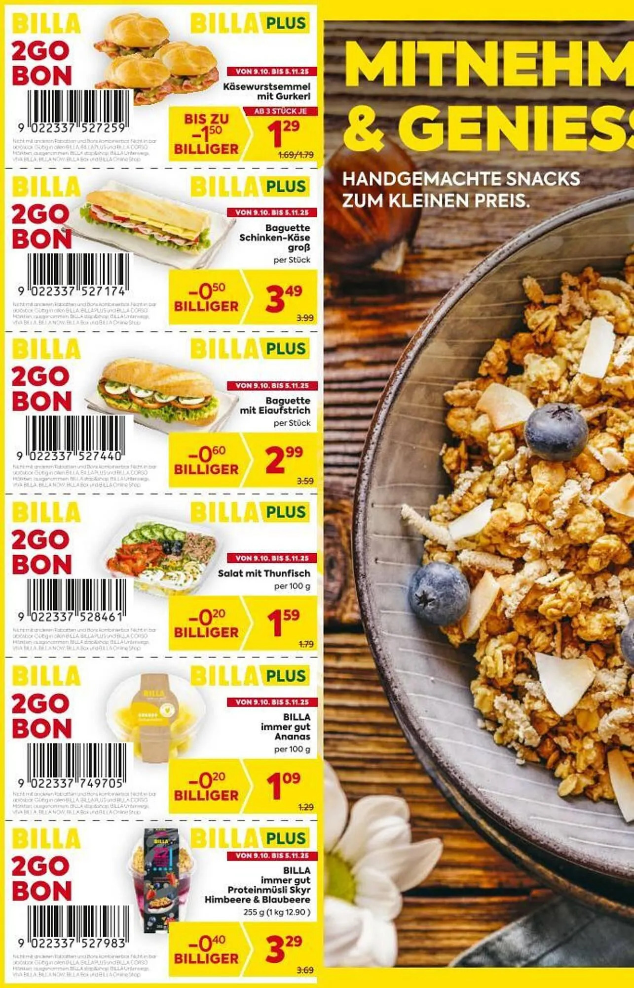 Billa Corso Flugblatt von 9. Oktober bis 5. November 2025 - Flugblätt seite 2
