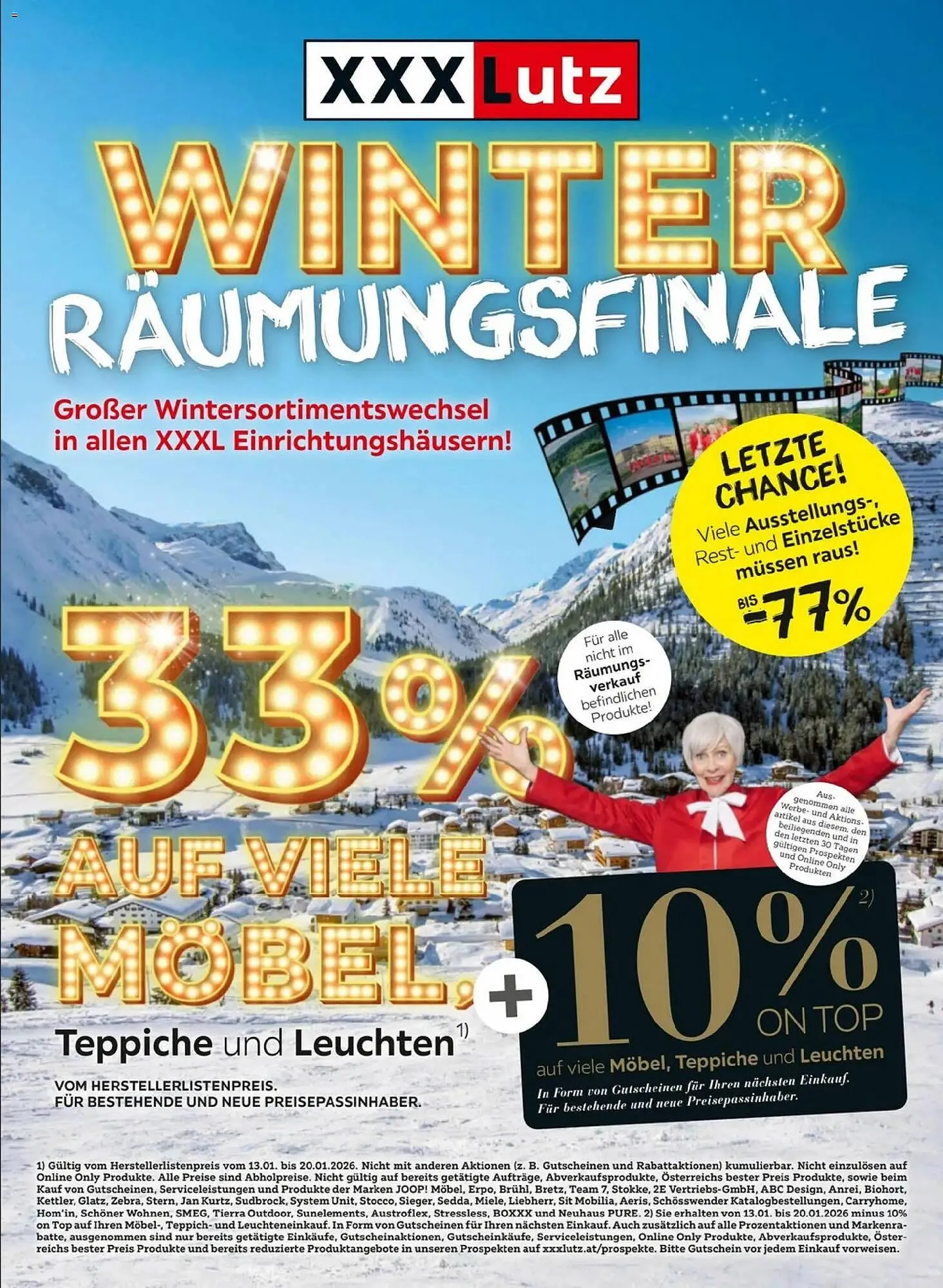 XXXLutz Prospekt von 13. Jänner bis 20. Jänner 2026 - Flugblätt seite  1
