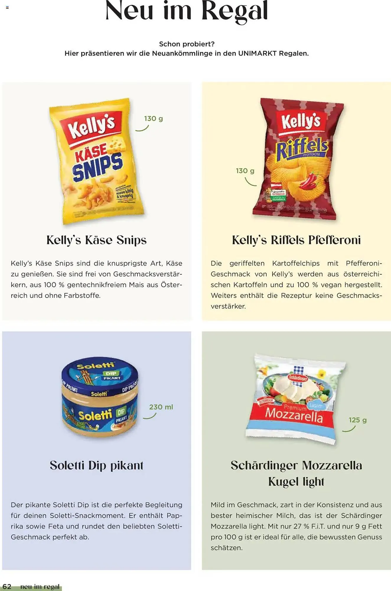 Unimarkt Flugblatt von 1. Juli bis 4. Dezember 2025 - Flugblätt seite 62