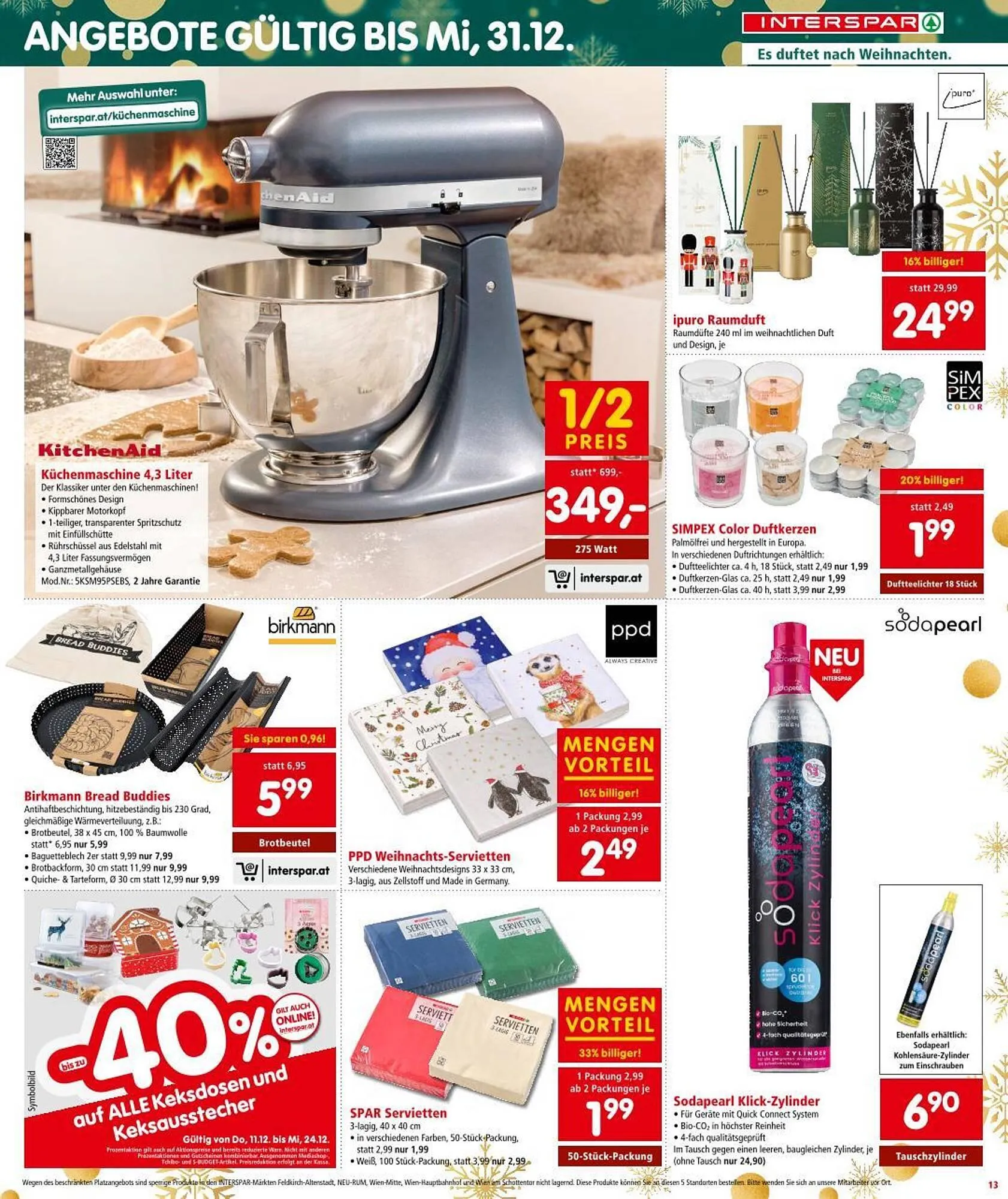 Interspar Flugblatt von 11. Dezember bis 17. Dezember 2025 - Flugblätt seite  13