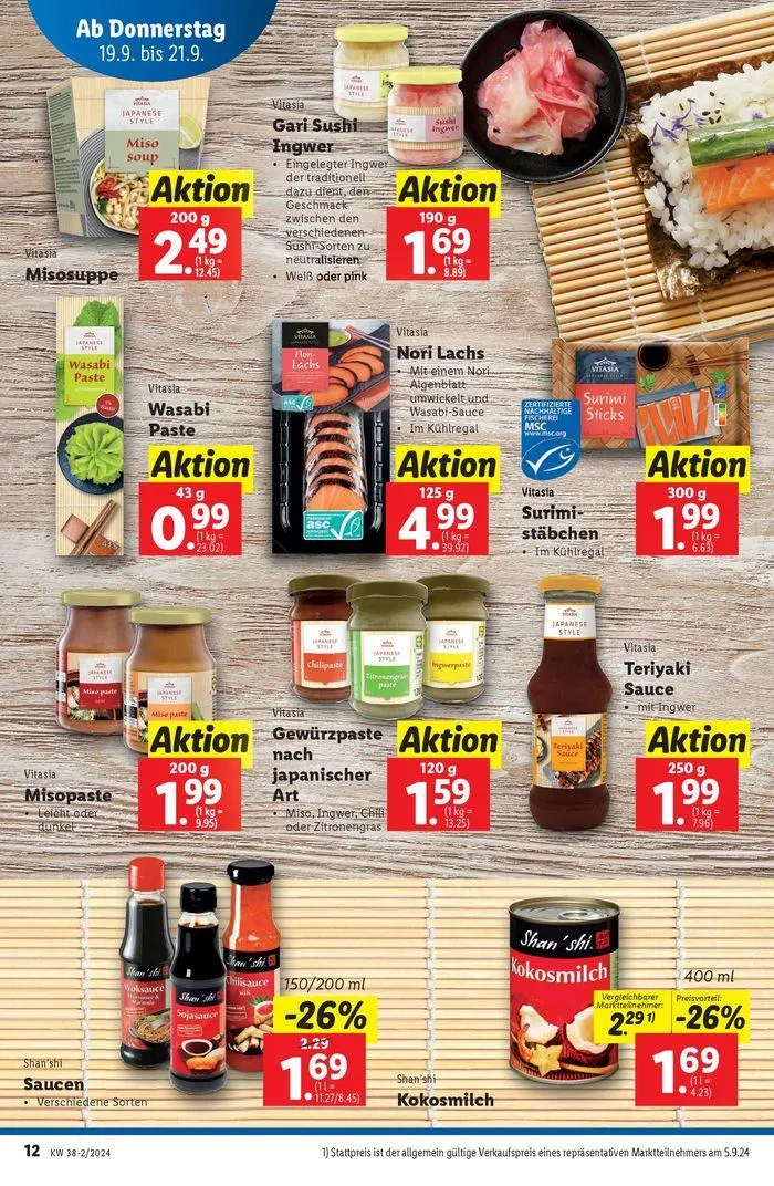 Exklusive Schnäppchen von 19. September bis 25. September 2024 - Flugblätt seite  12