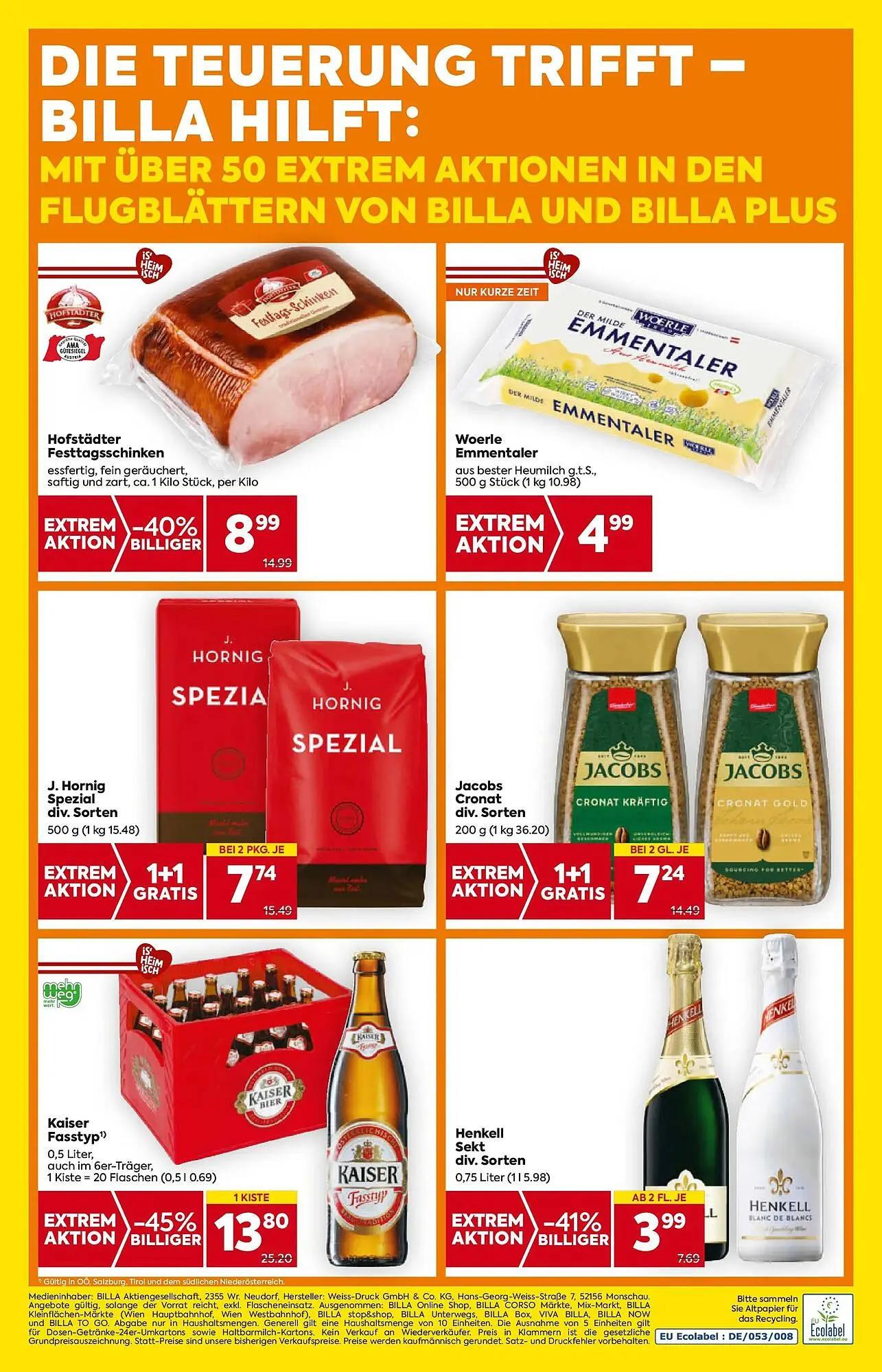 Billa Flugblatt von 6. November bis 12. November 2025 - Flugblätt seite 20