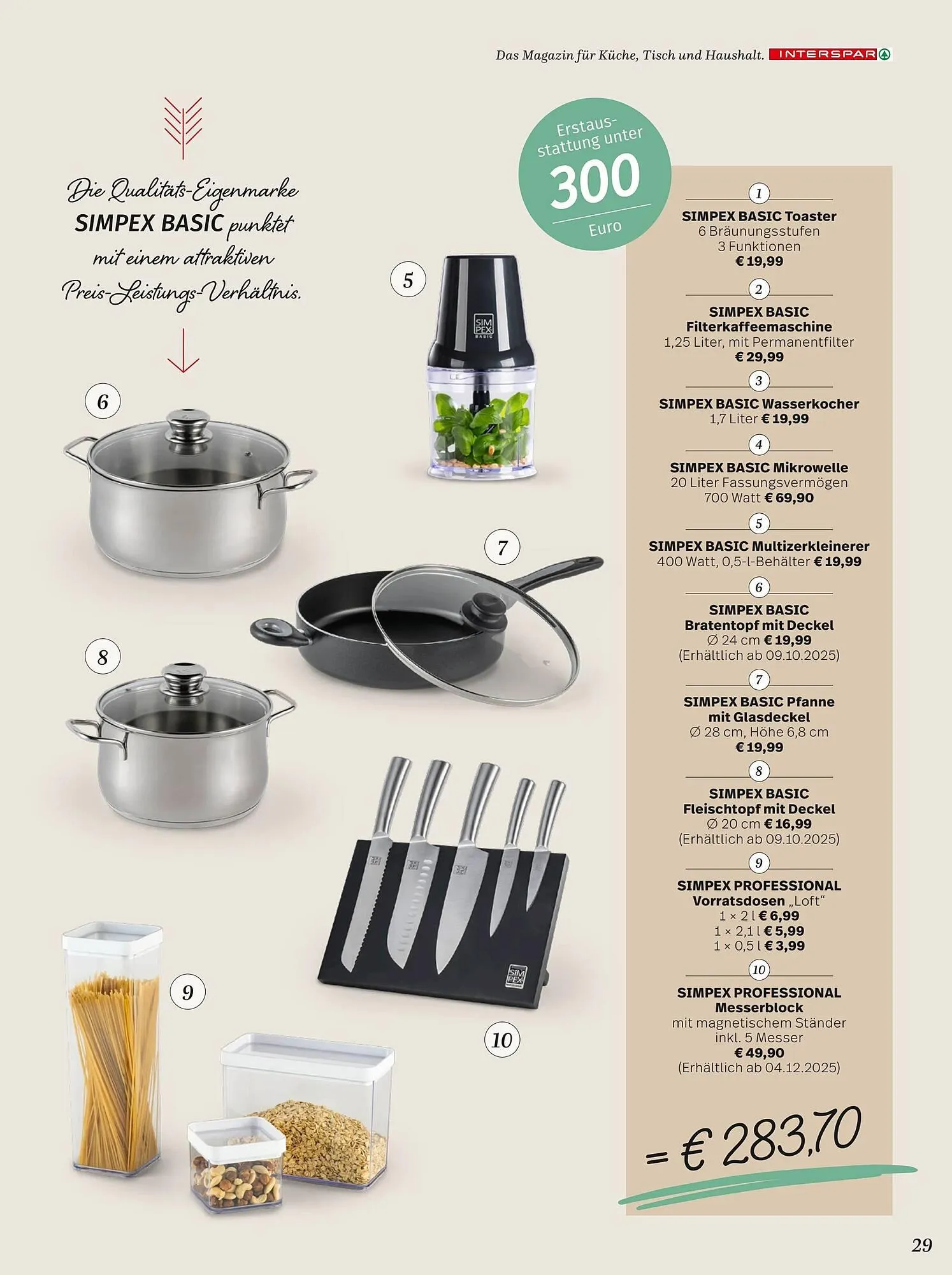 Maximarkt Flugblatt von 29. September bis 1. Jänner 2026 - Flugblätt seite  29