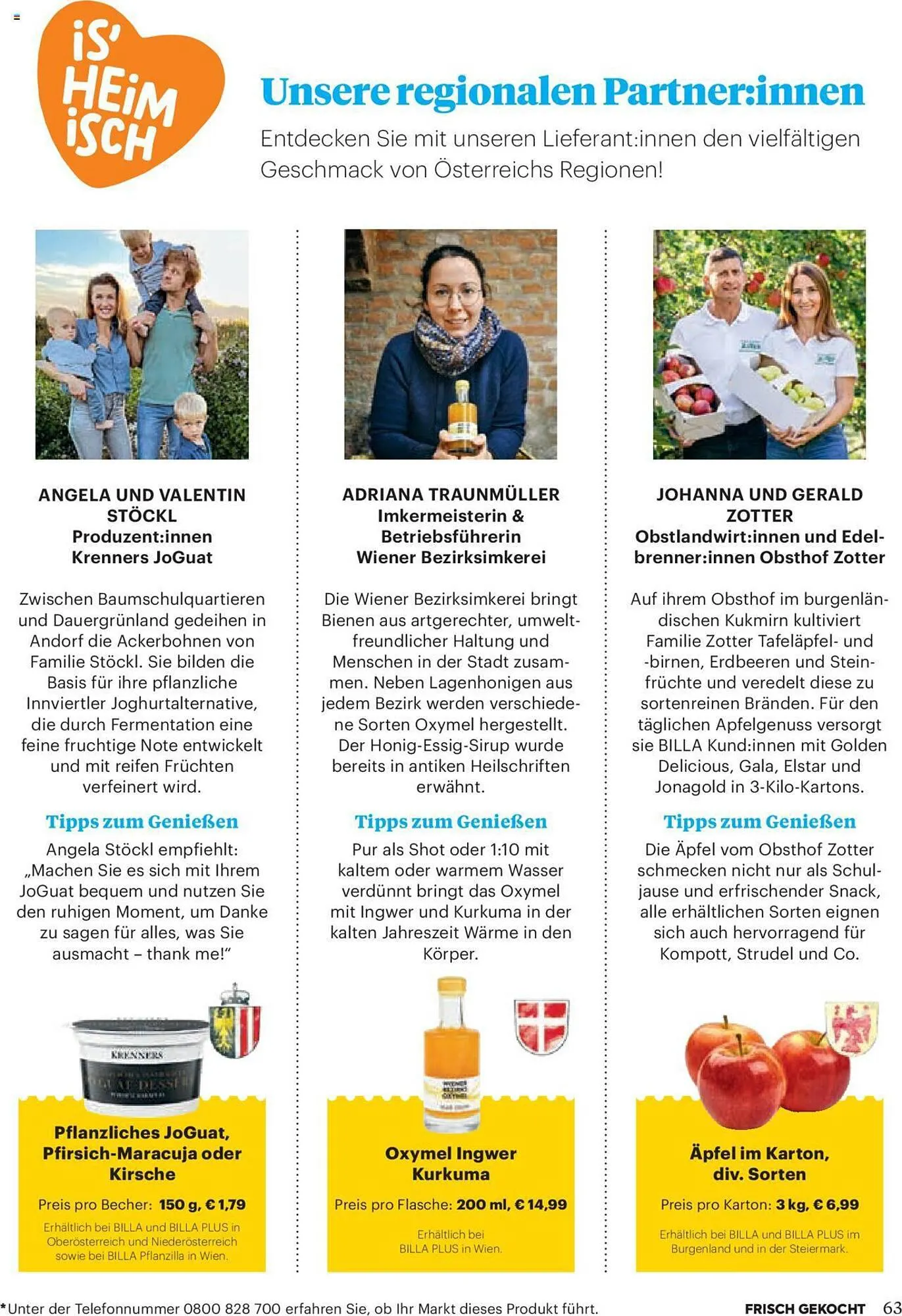 Billa Flugblatt von 1. Dezember bis 31. Dezember 2023 - Flugblätt seite  63