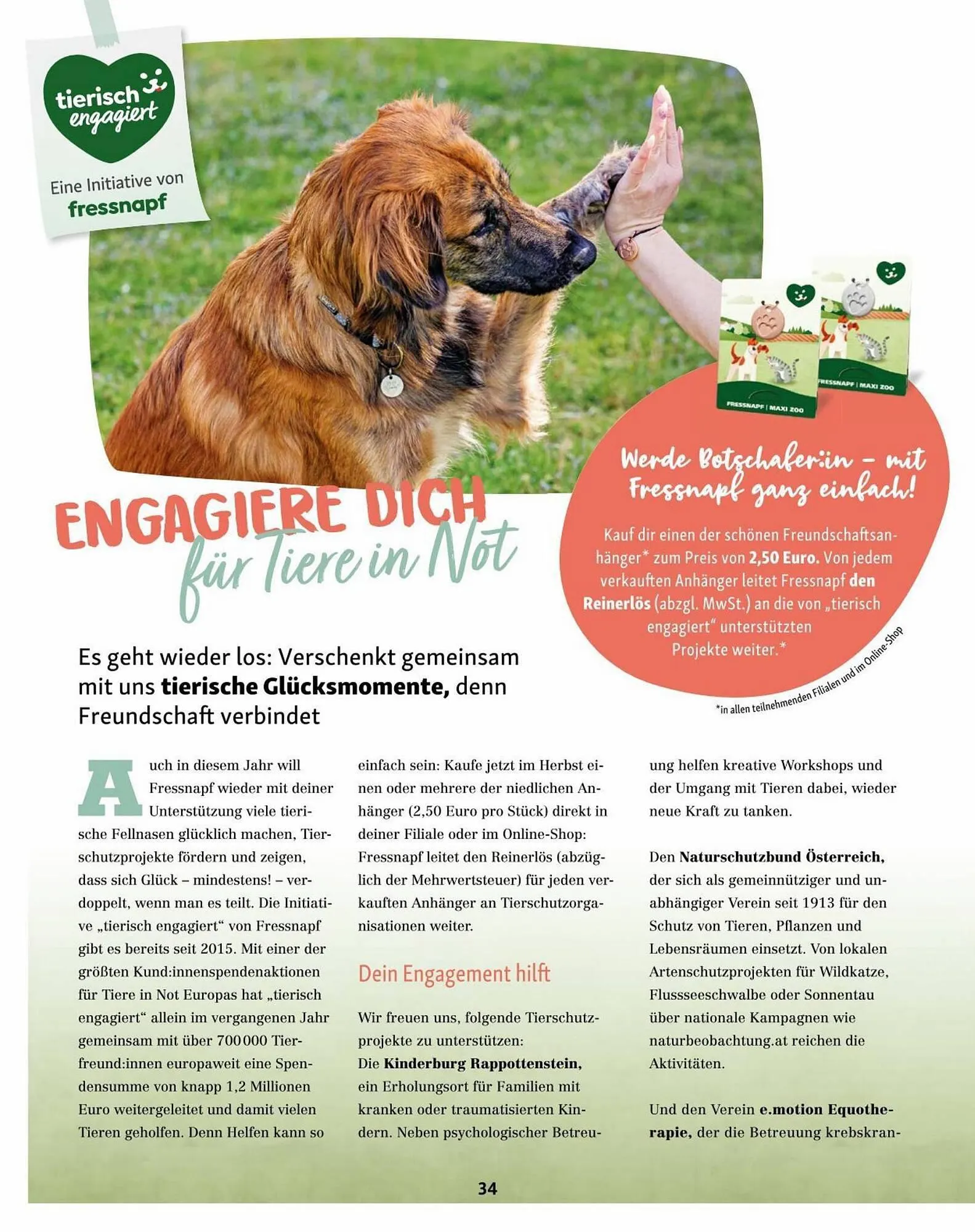 Fressnapf Flugblatt von 30. August bis 31. Oktober 2023 - Flugblätt seite  34