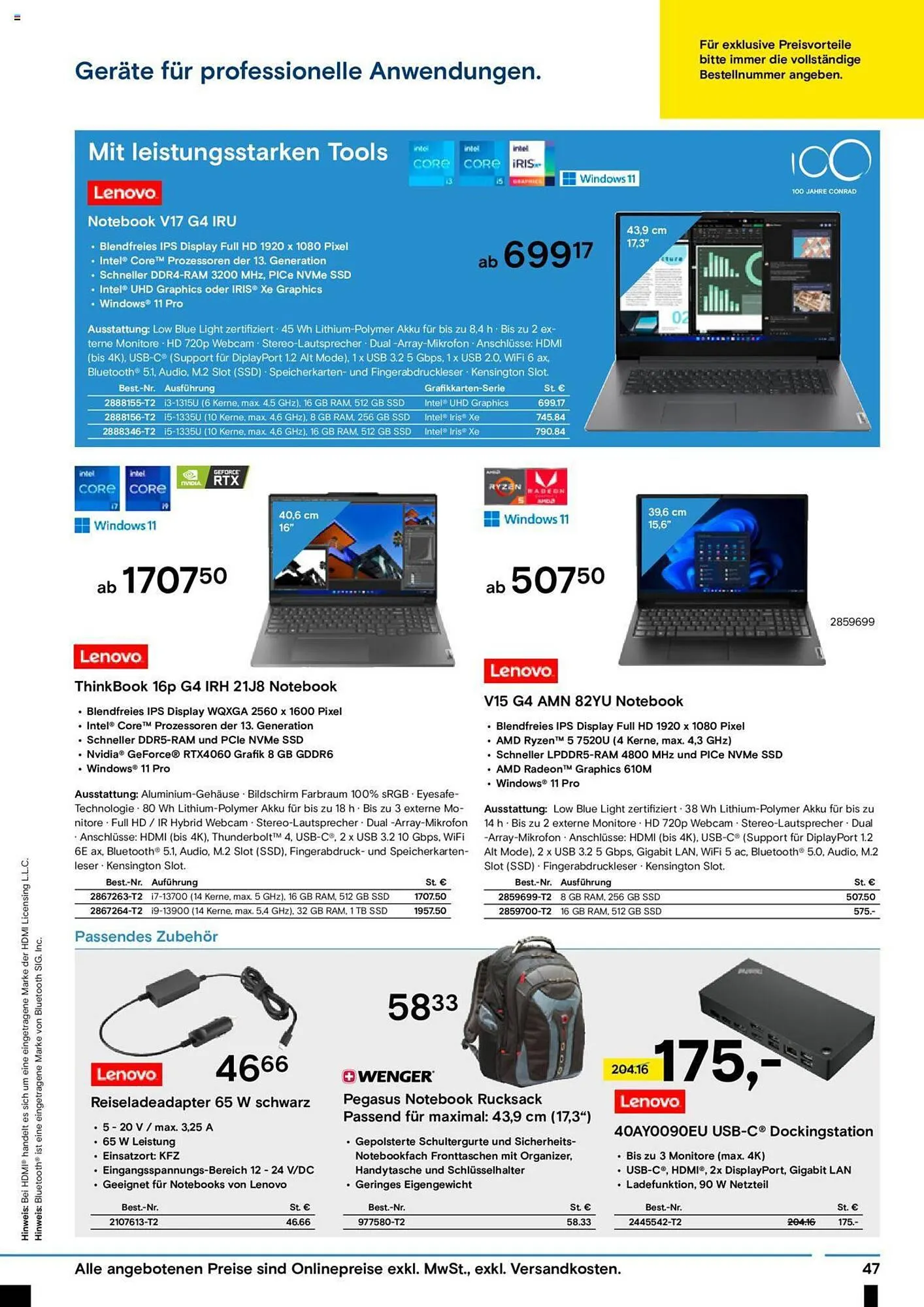 Conrad Flugblatt von 4. September bis 22. Oktober 2023 - Flugblätt seite  49