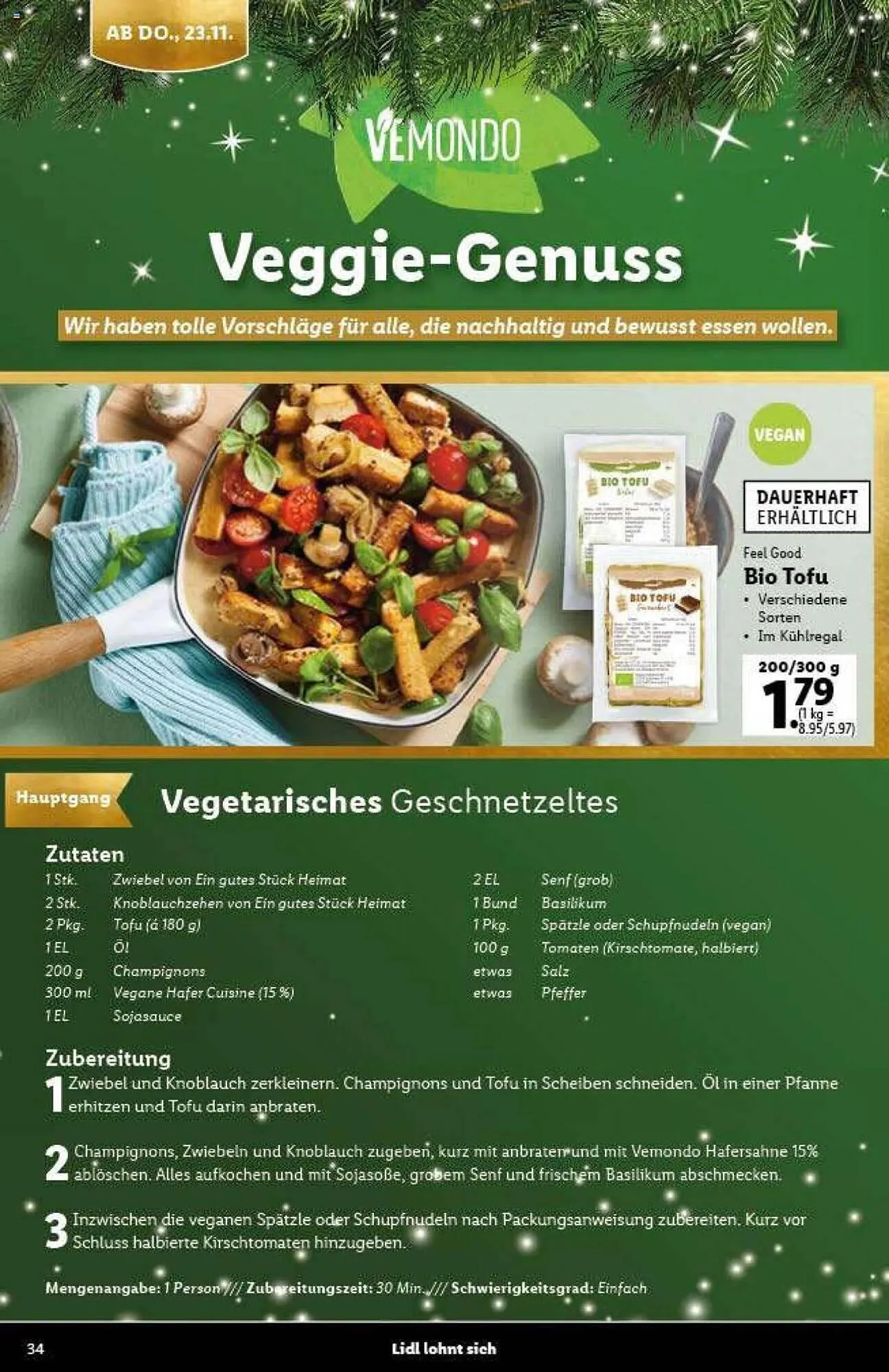 Lidl Flugblatt von 9. November bis 21. Dezember 2023 - Flugblätt seite  34