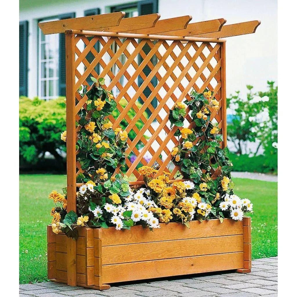 promadino Spalier Pergola mit Pflanzkasten, BxTxH: 102x65x140 cm