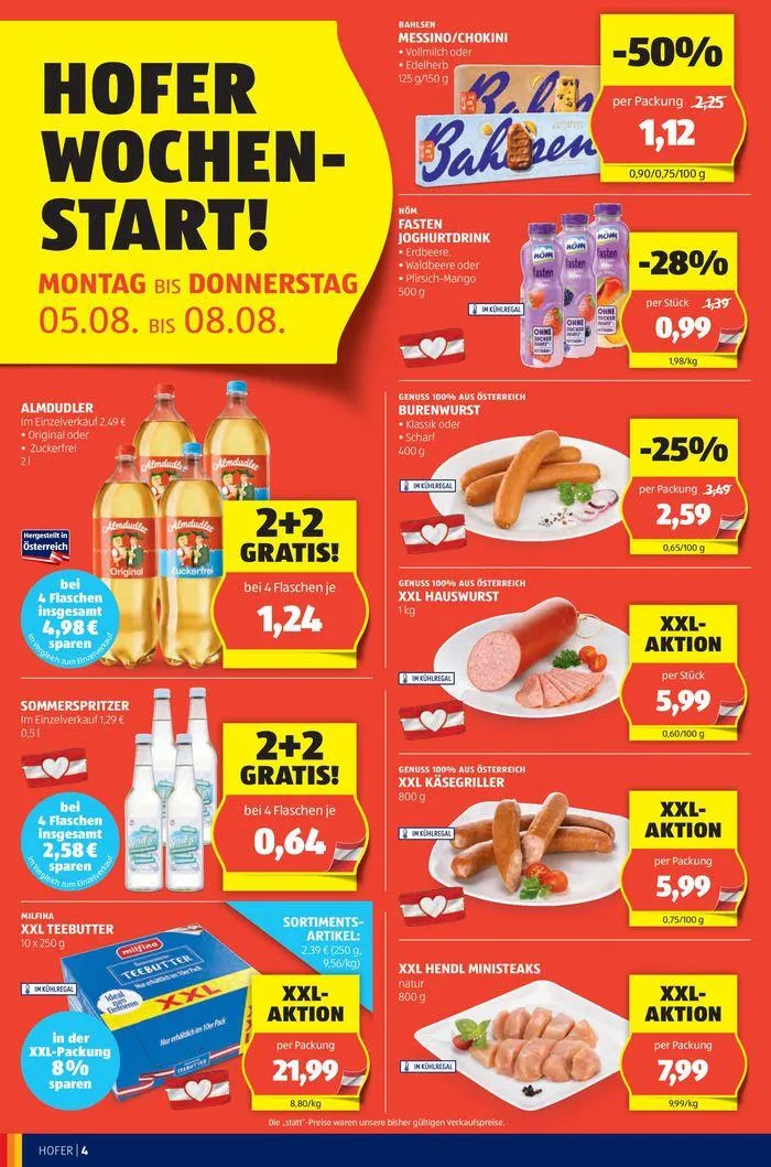 Blättern Sie online im HOFER Flugblatt von 31. Juli bis 14. August 2024 - Flugblätt seite 6