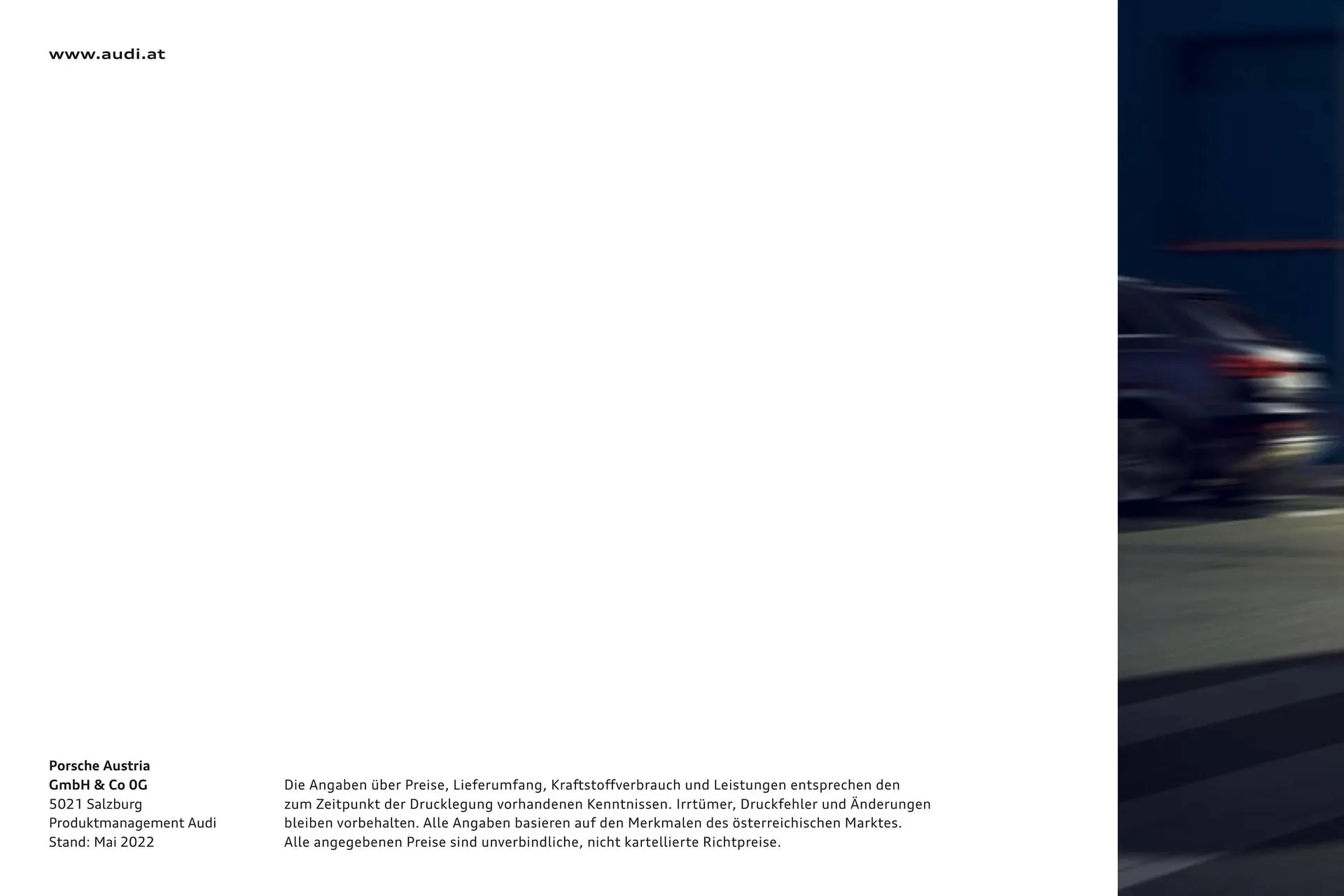 Audi Flugblatt von 20. November bis 22. Juli 2026 - Flugblätt seite 36