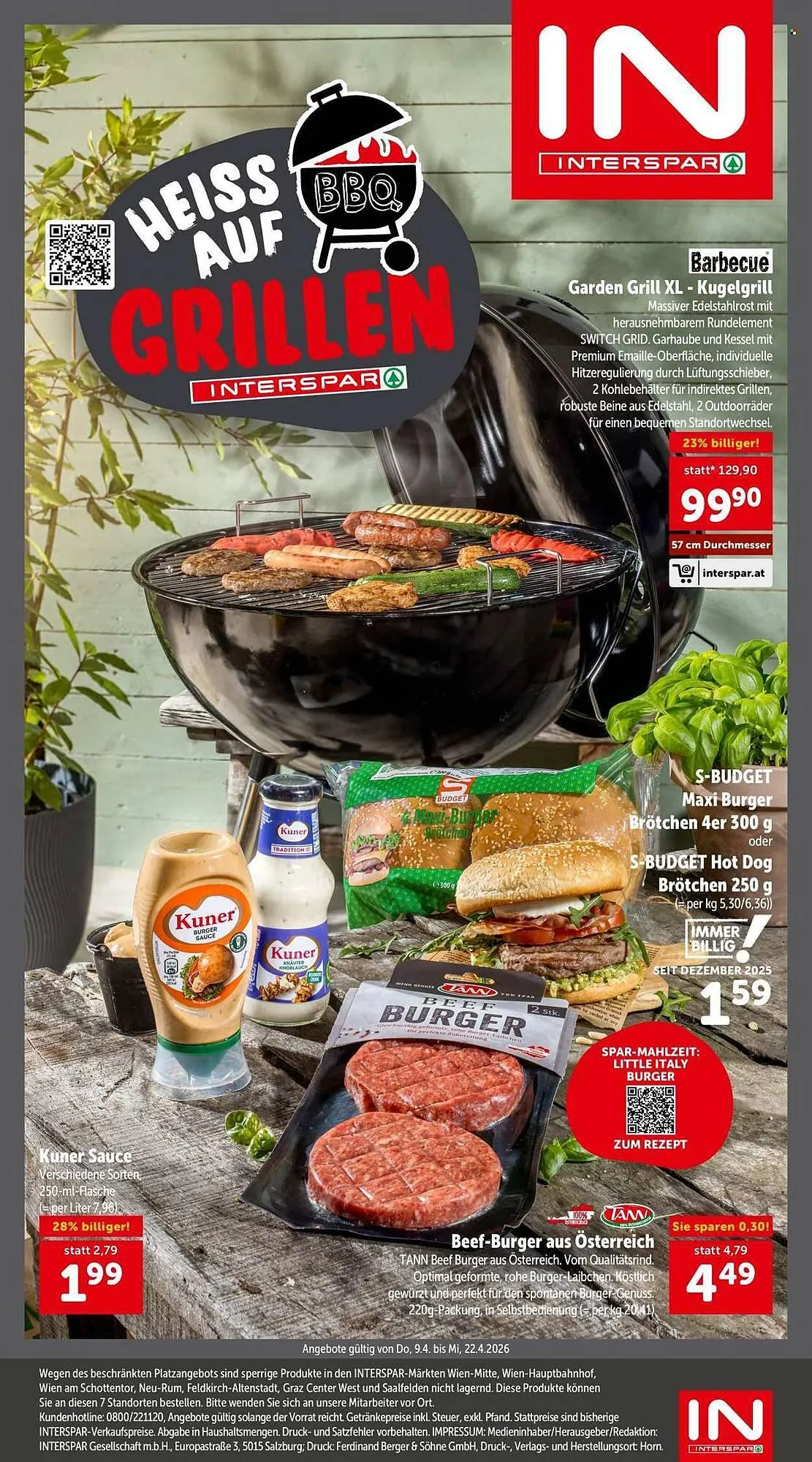 Interspar Flugblatt von 9. April bis 22. April 2026 - Flugblätt seite  20