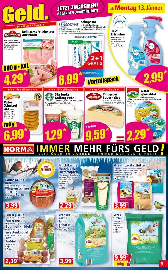 Unsere besten Schnäppchen von 13. Jänner bis 17. Jänner 2025 - Flugblätt seite  9