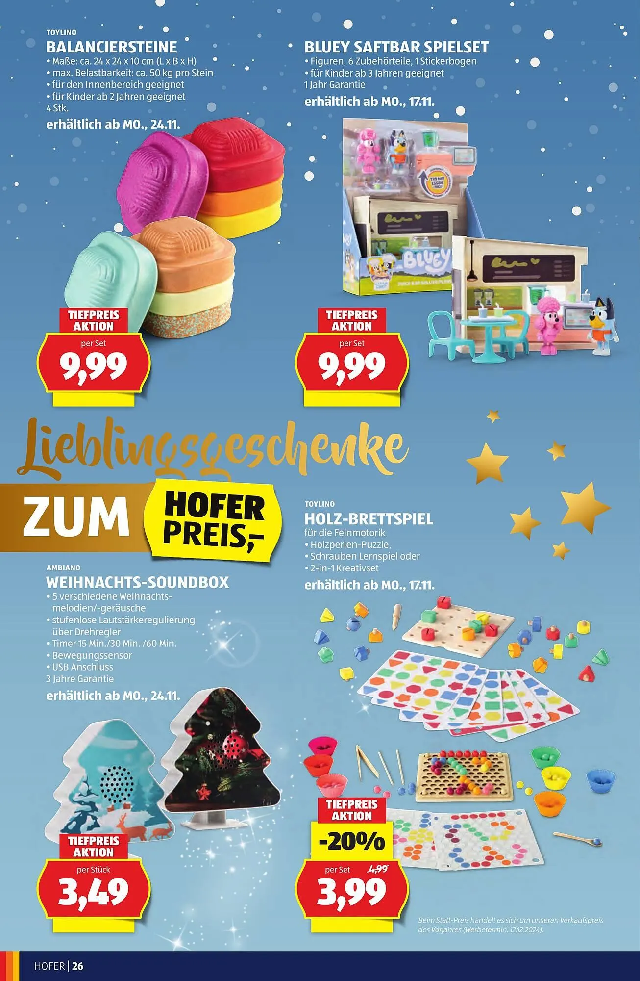 Hofer Flugblatt von 7. November bis 24. Dezember 2025 - Flugblätt seite  26