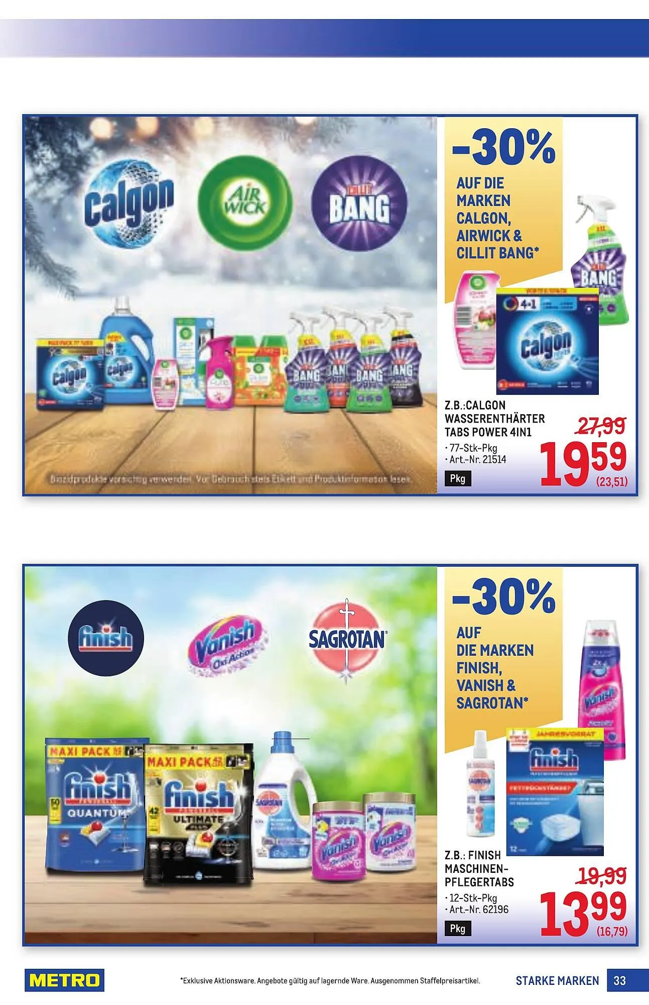 Metro Flugblatt von 11. Dezember bis 7. Jänner 2026 - Flugblätt seite 33