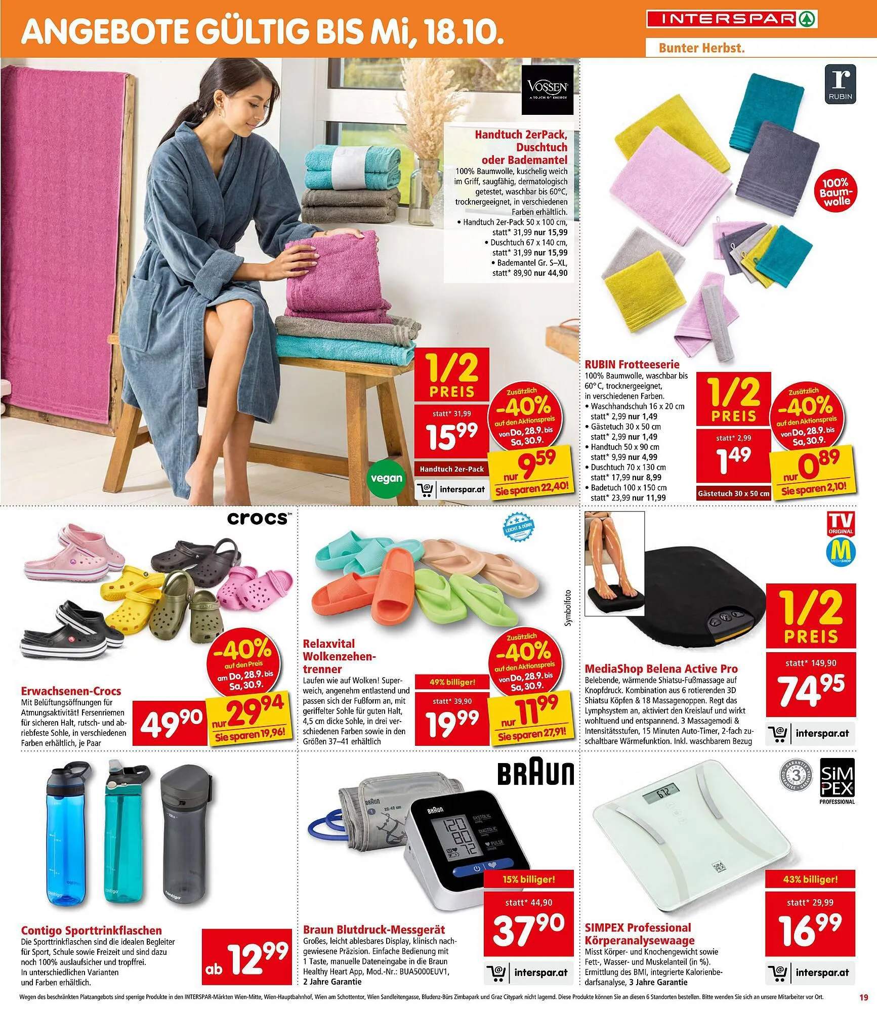 Interspar Flugblatt von 28. September bis 11. Oktober 2023 - Flugblätt seite 19