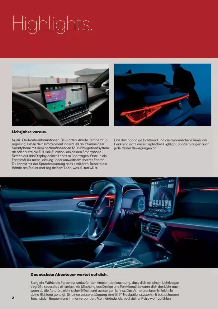 Seat Leon SP Kombi von 12. Februar bis 3. Februar 2026 - Flugblätt seite 2