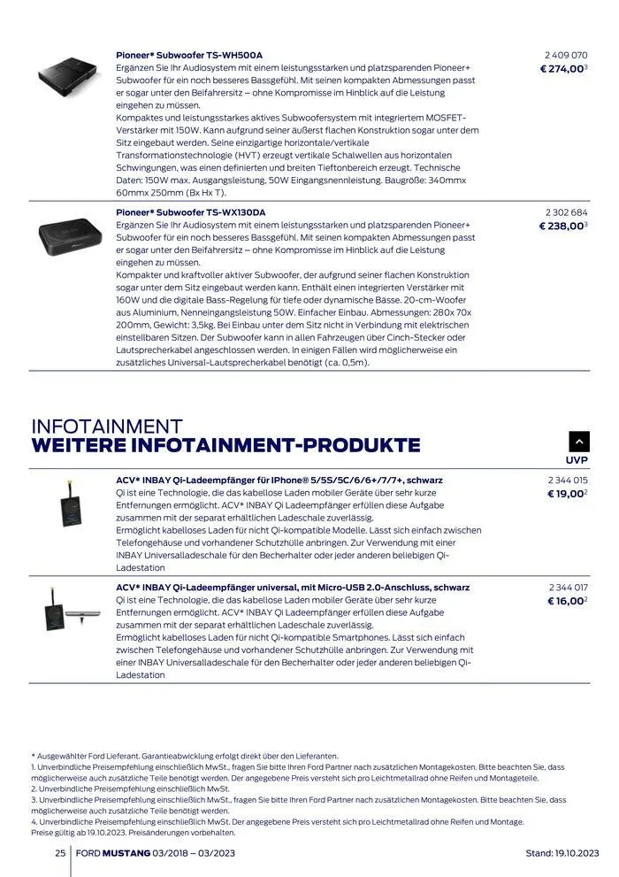 FORD MUSTANG von 2. November bis 2. November 2024 - Flugblätt seite  25