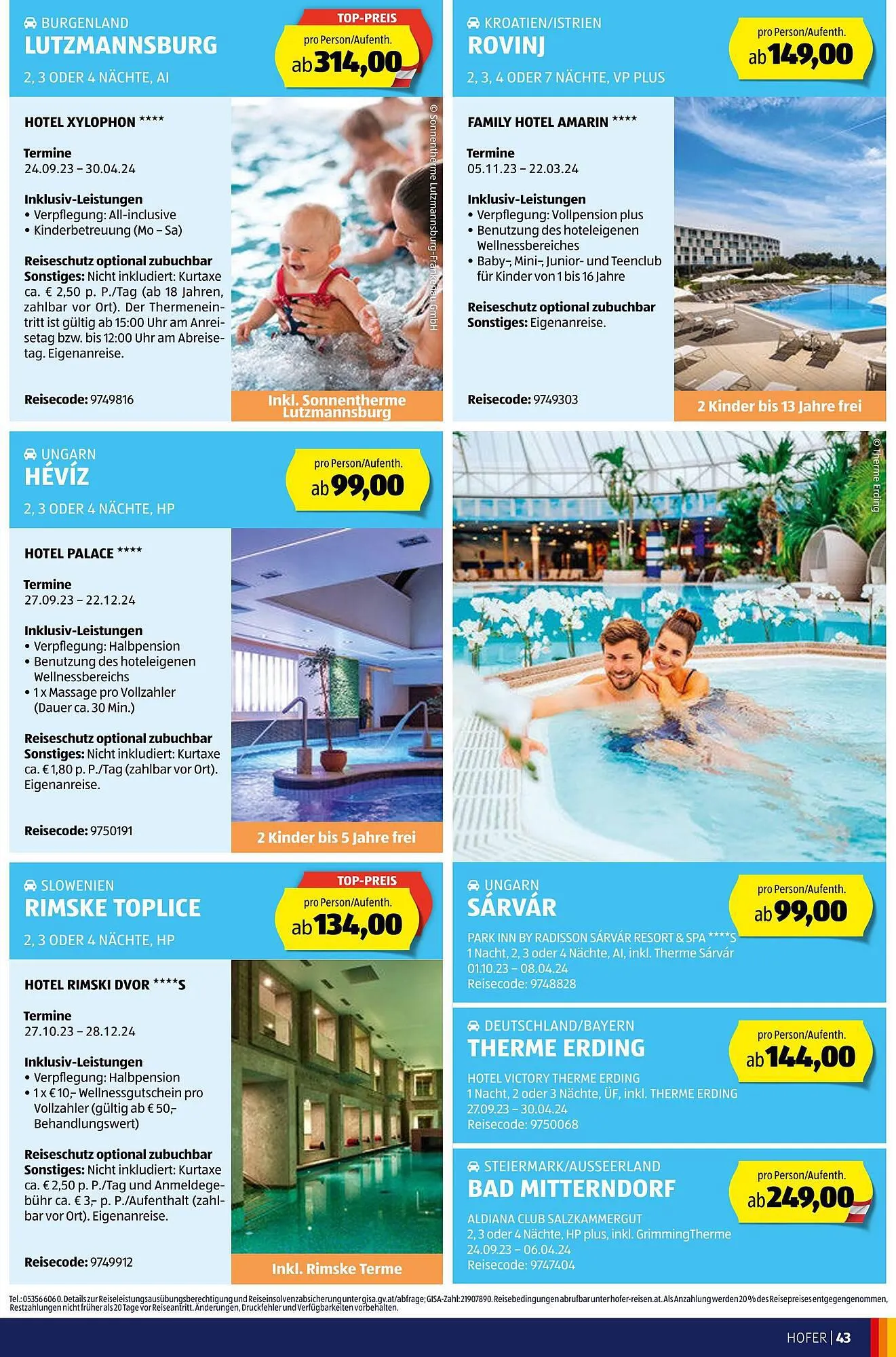 Hofer Flugblatt von 22. September bis 28. September 2023 - Flugblätt seite 45