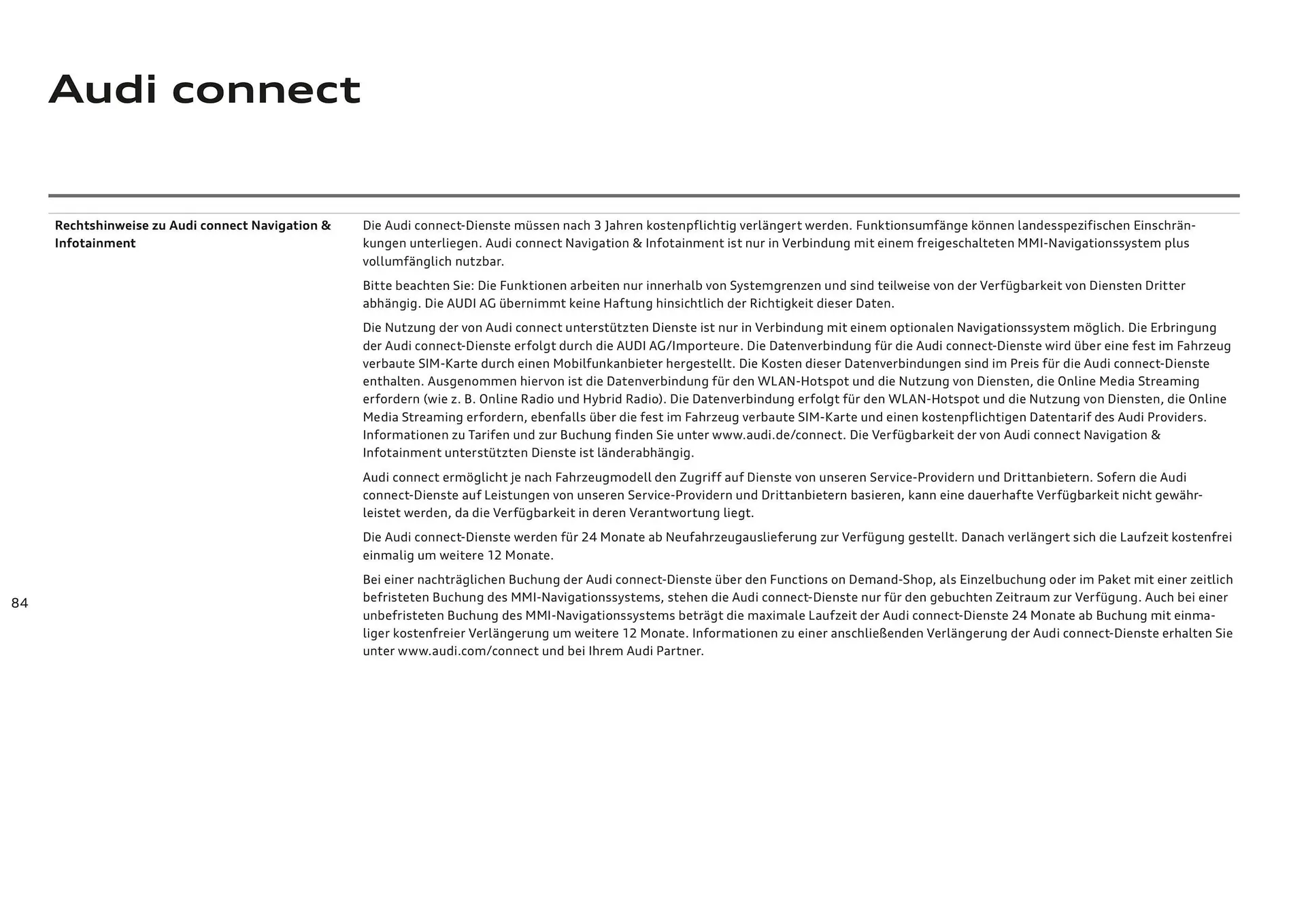 Audi Flugblatt von 20. November bis 22. Juli 2026 - Flugblätt seite  84