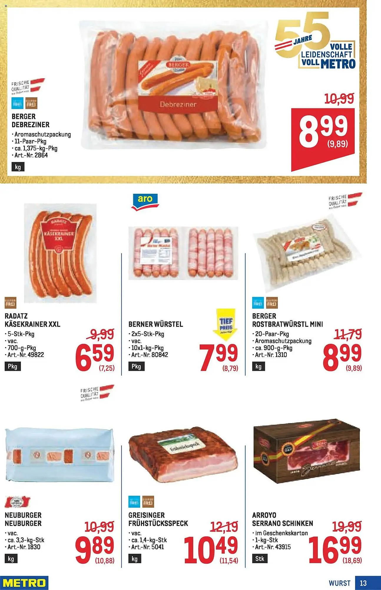 Metro Flugblatt von 19. März bis 1. April 2026 - Flugblätt seite  13