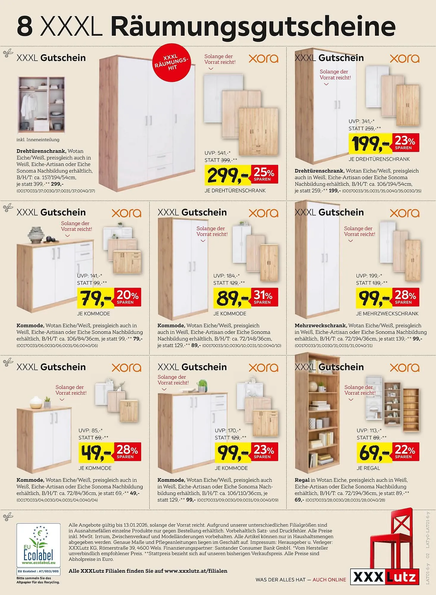 XXXLutz Prospekt von 30. Dezember bis 13. Jänner 2026 - Flugblätt seite 2