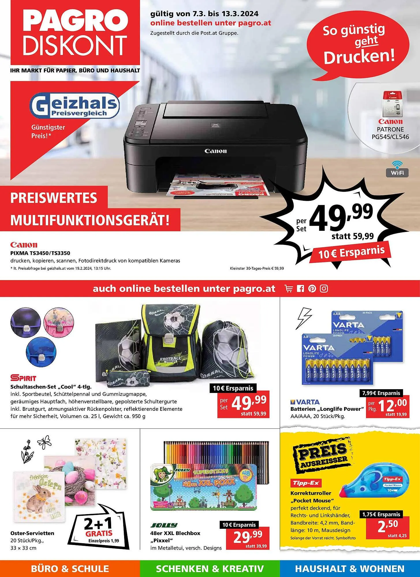 Pagro Diskont Flugblatt von 7. März bis 13. März 2024 - Flugblätt seite  