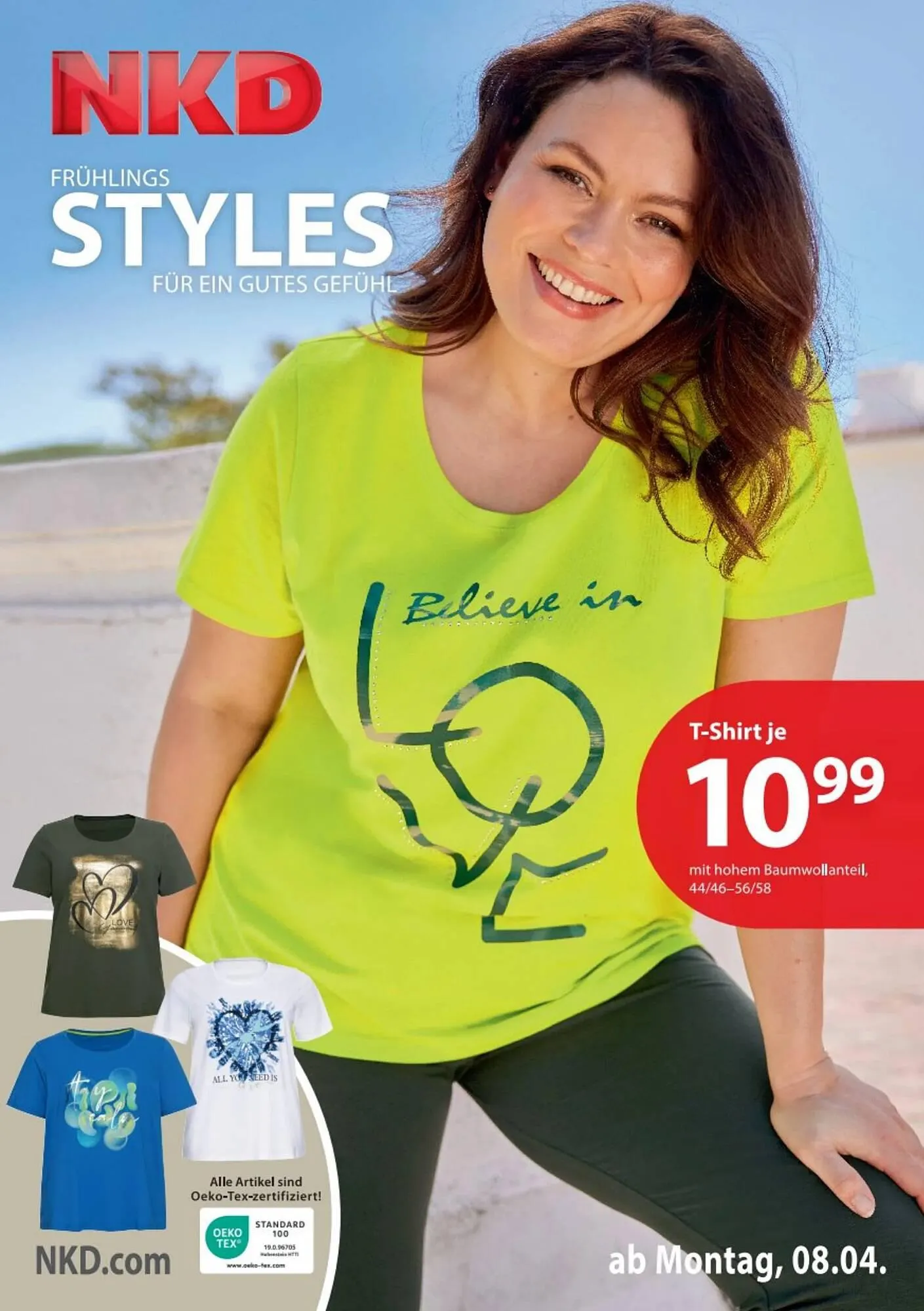 NKD Flugblatt von 7. April bis 30. April 2024 - Flugblätt seite 1