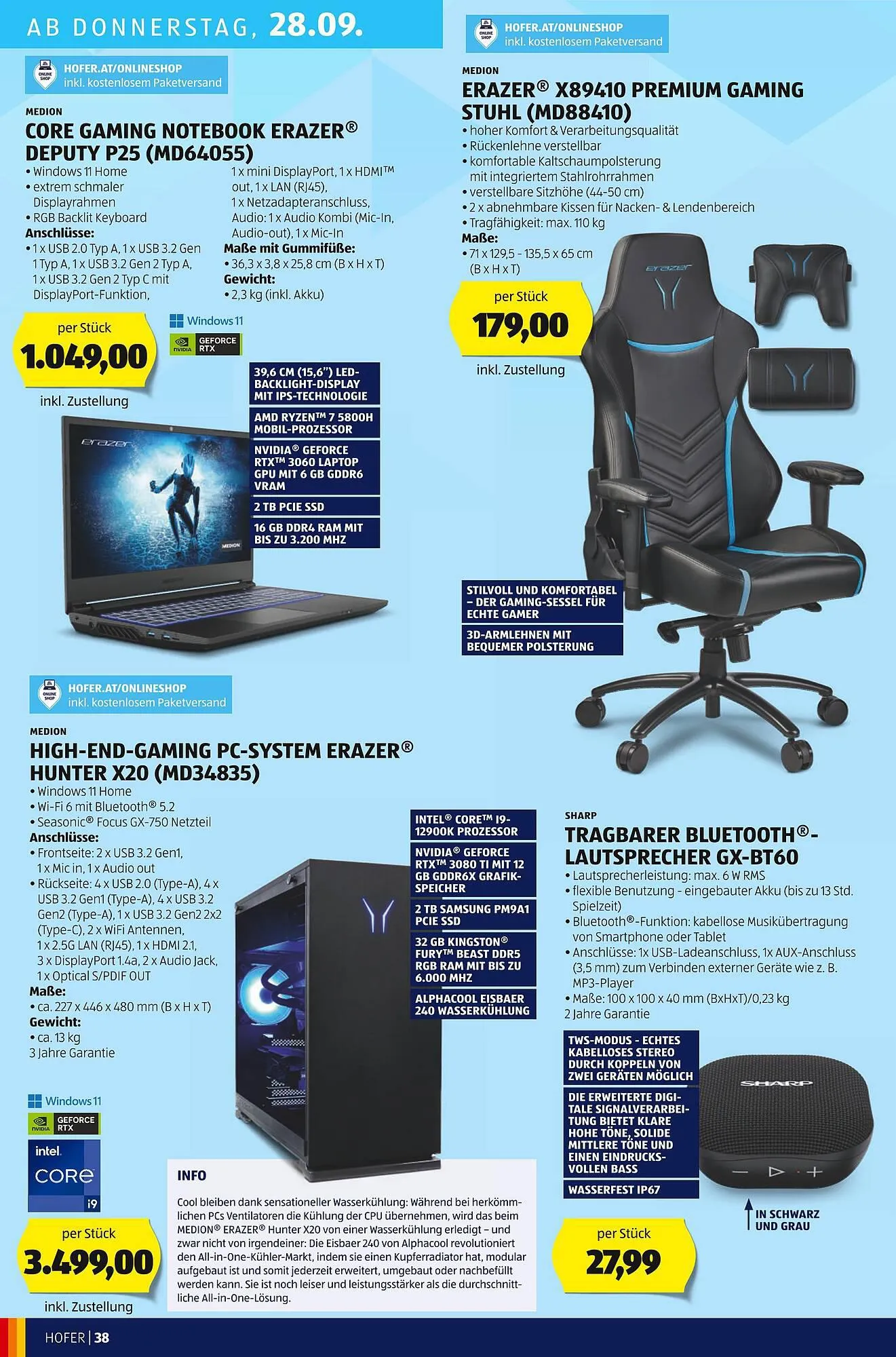 Hofer Flugblatt von 22. September bis 28. September 2023 - Flugblätt seite  40