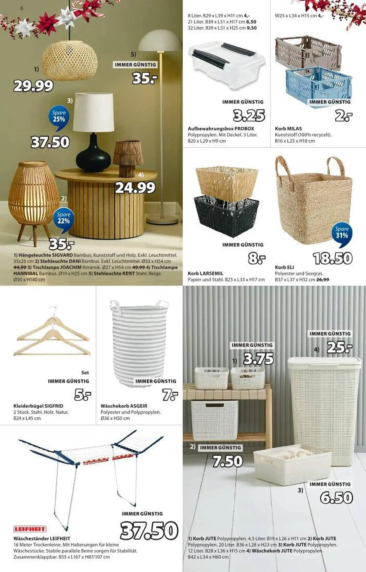 JYSK Flugblatt von 17. Dezember bis 1. Jänner 2026 - Flugblätt seite 6