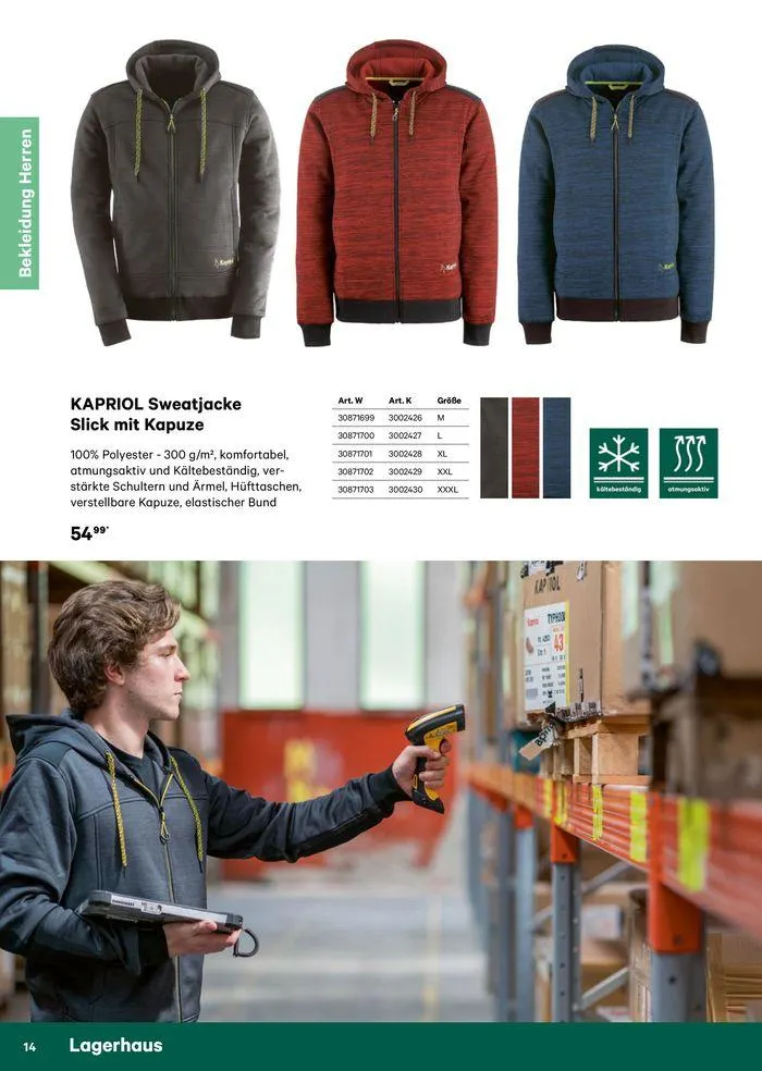 Katalog Bekleidung 2024 von 17. Mai bis 26. Mai 2024 - Flugblätt seite 14