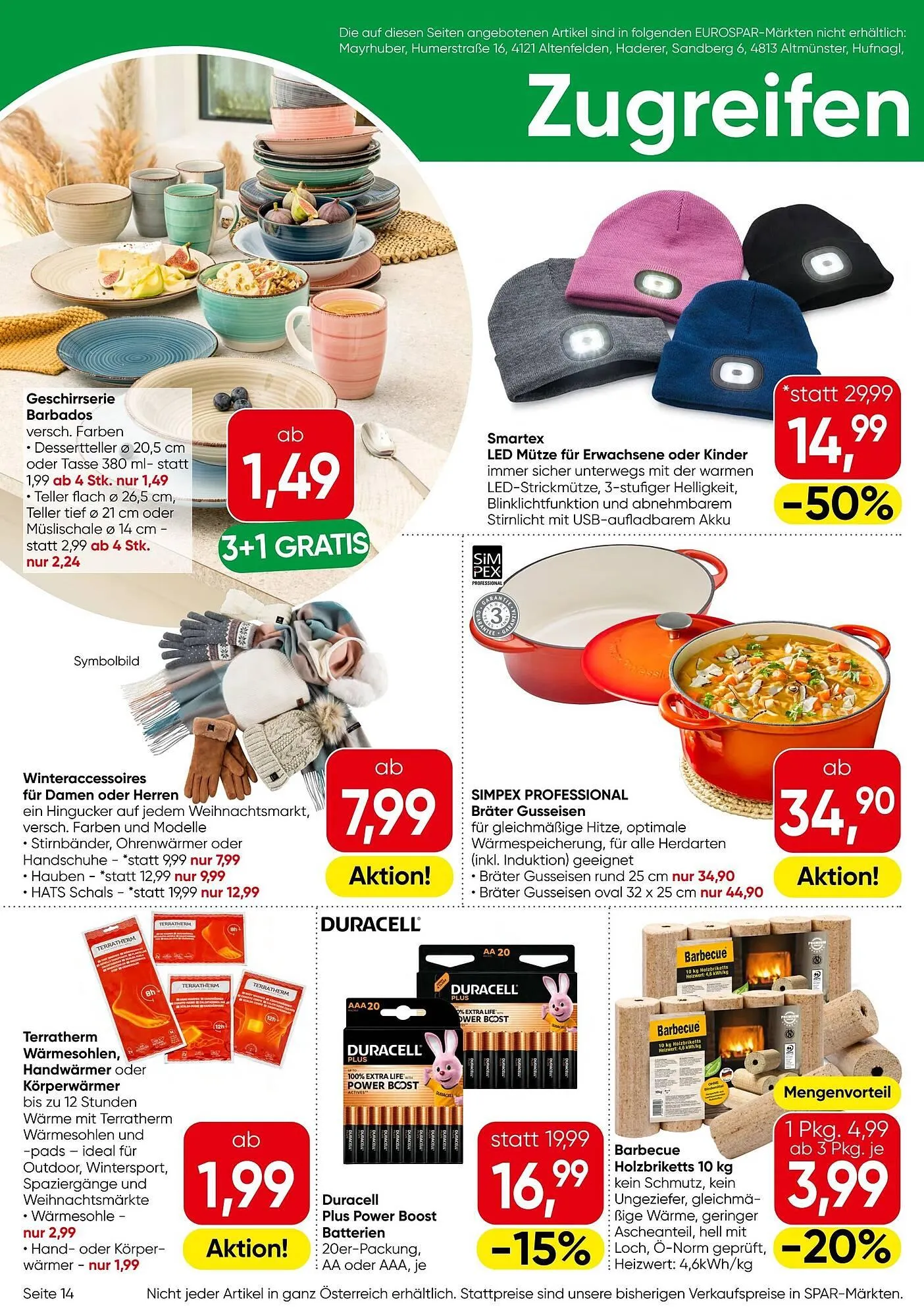 Eurospar Flugblatt von 6. November bis 19. November 2025 - Flugblätt seite  14