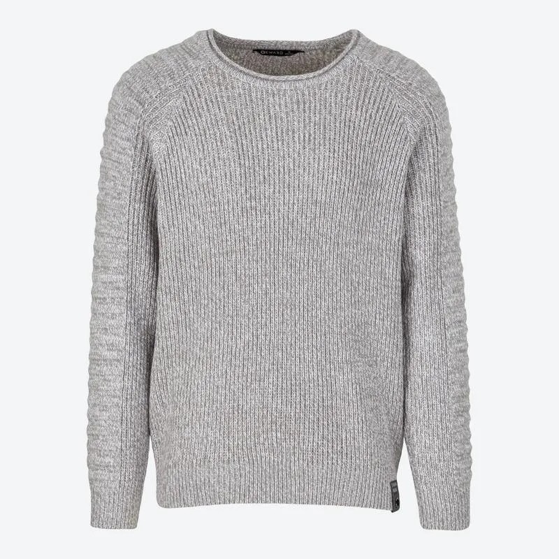 Herren-Strickpullover mit Rippbündchen